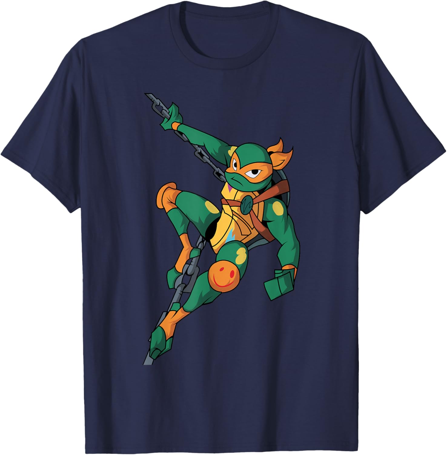 Mademark TMNT Mikey Action Pose T-Shirt - Fun Casual Wear for Fans - 7