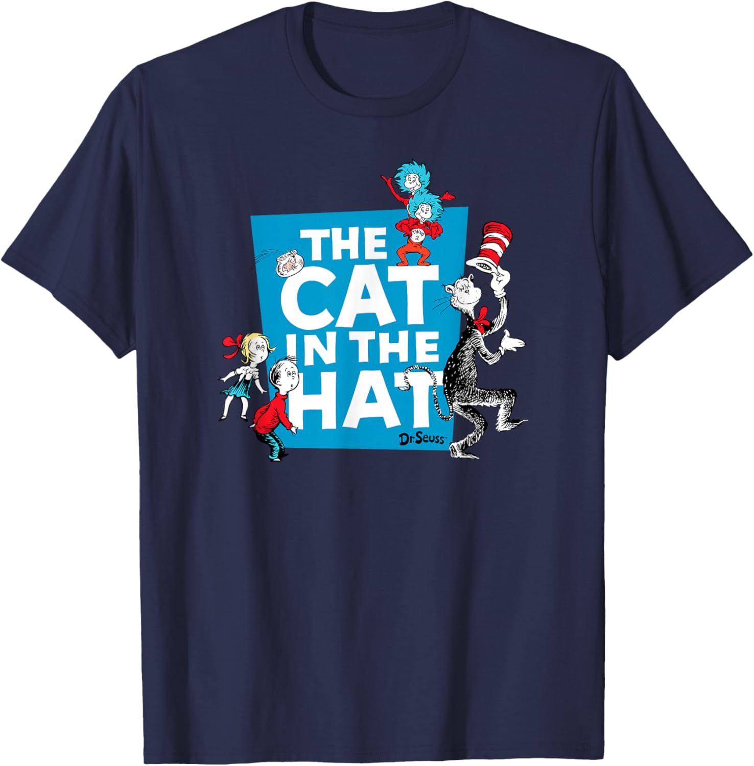 Dr. Seuss Cat in the Hat Characters T-Shirt for Kids and Adults - 9