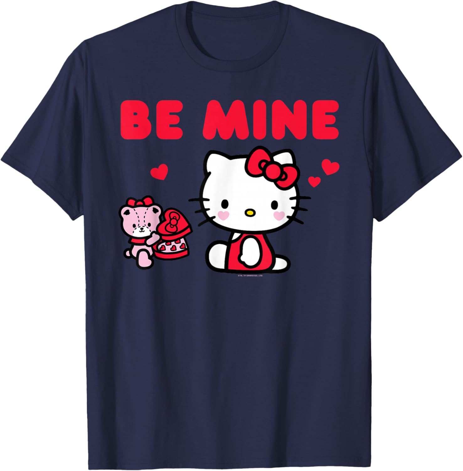 Cute Hello Kitty Be Mine Chocolates T-Shirt for Valentine's Day Fun - 2