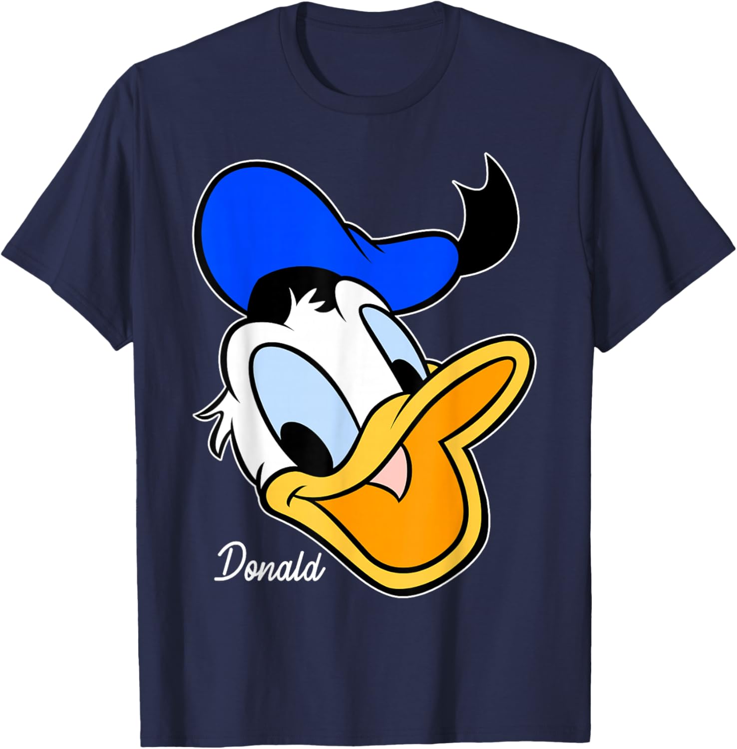 Disney Mickey And Friends Donald Duck Big Face T-Shirt for Kids and Adults - 7