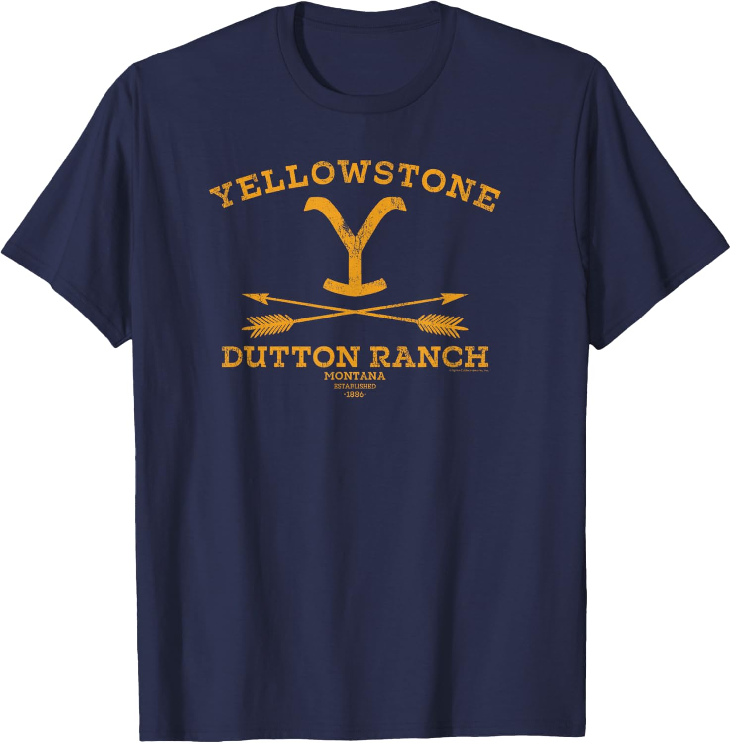 Yellowstone Dutton Ranch Arrows T-Shirt for Women - Black Crew Neck Cotton Blend - 15