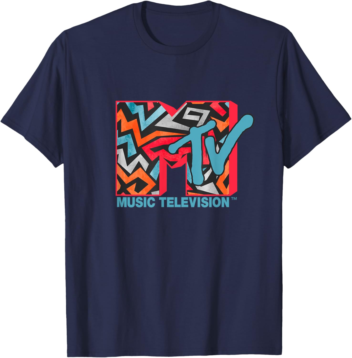 Mademark x MTV Abstract Logo T-Shirt - Stylish Modern Art Fashion - 3