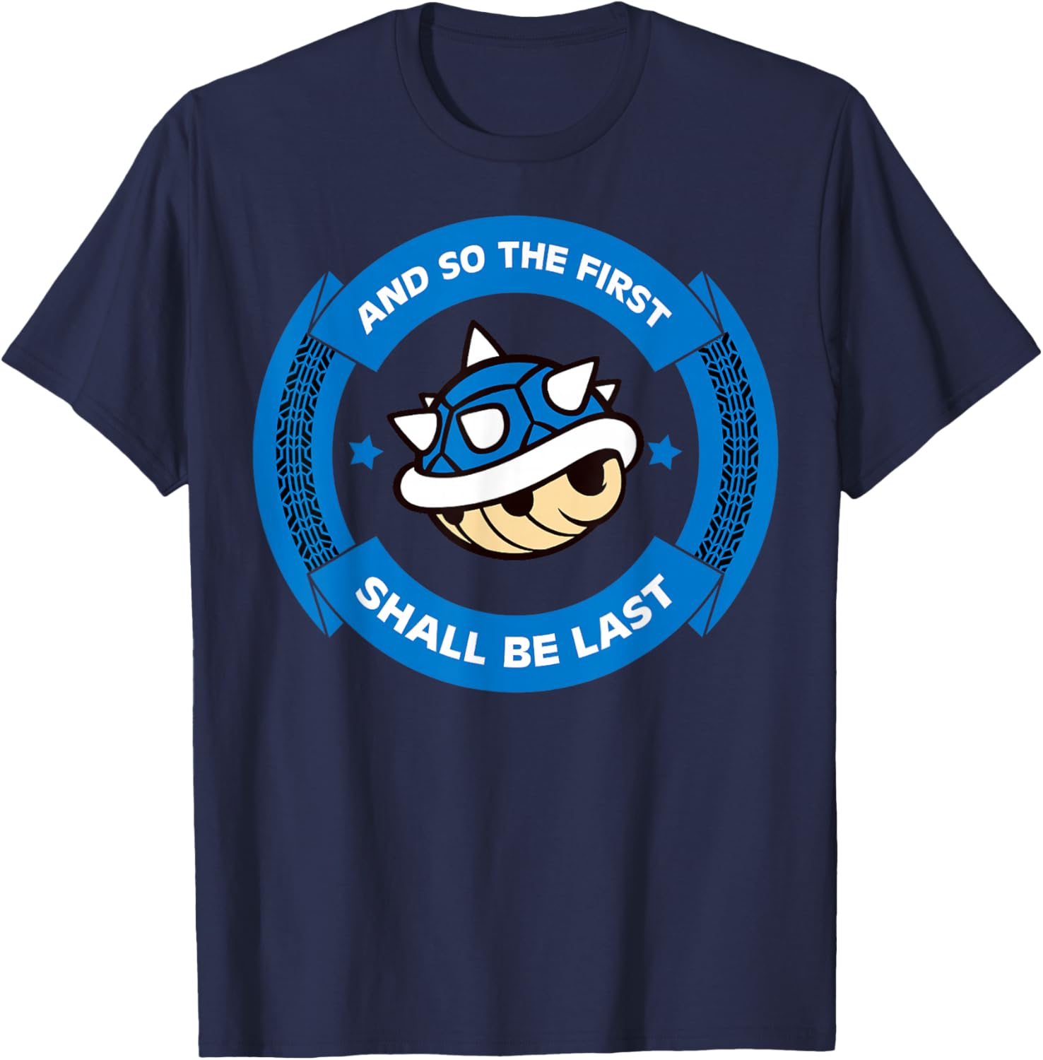 Nintendo Mario Kart Blue Shell T-Shirt Fun Circle Design for Gamers - 6