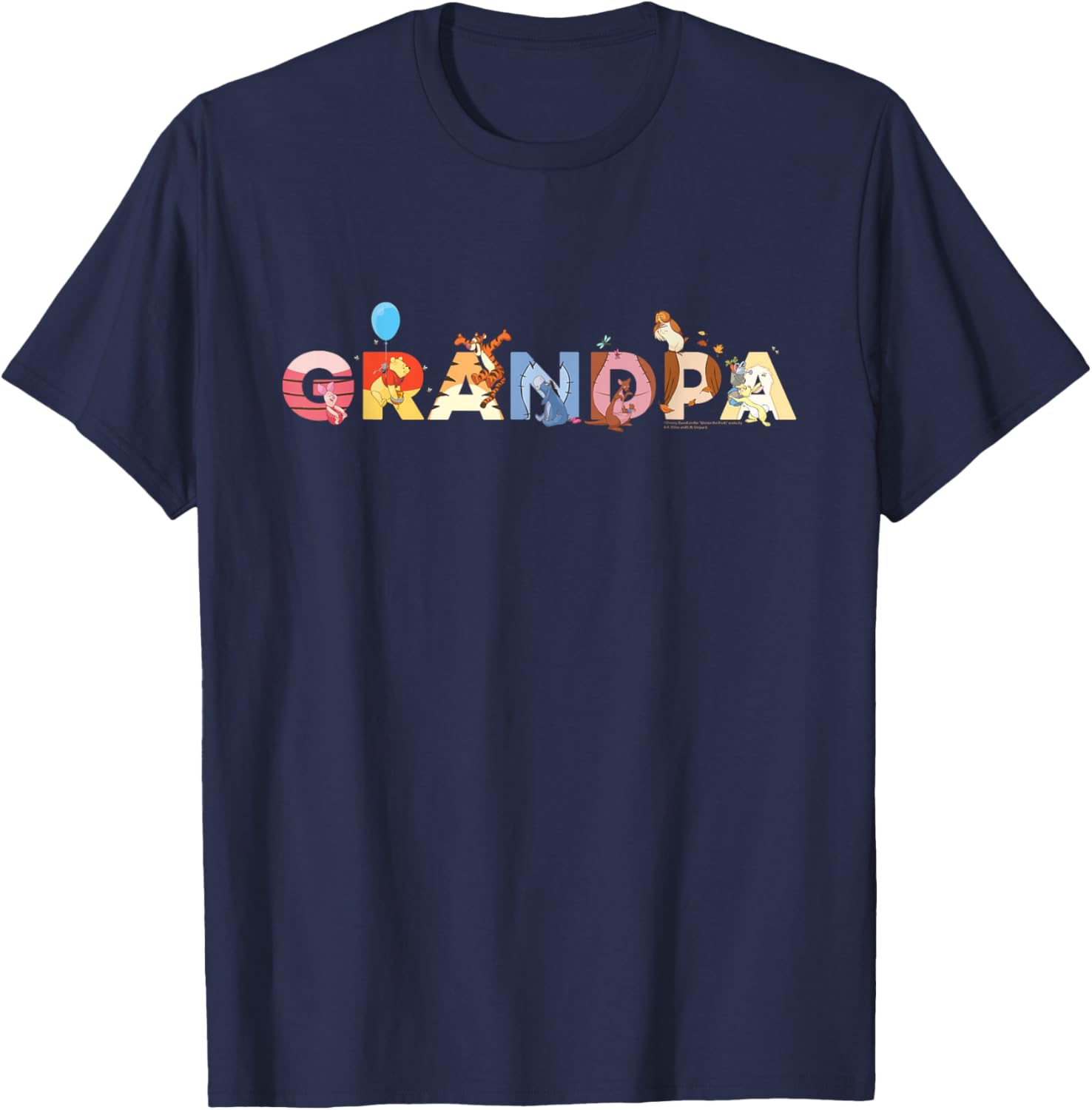 Disney Winnie the Pooh Grandpa Gift Family Trip T-Shirt for All Ages - 3