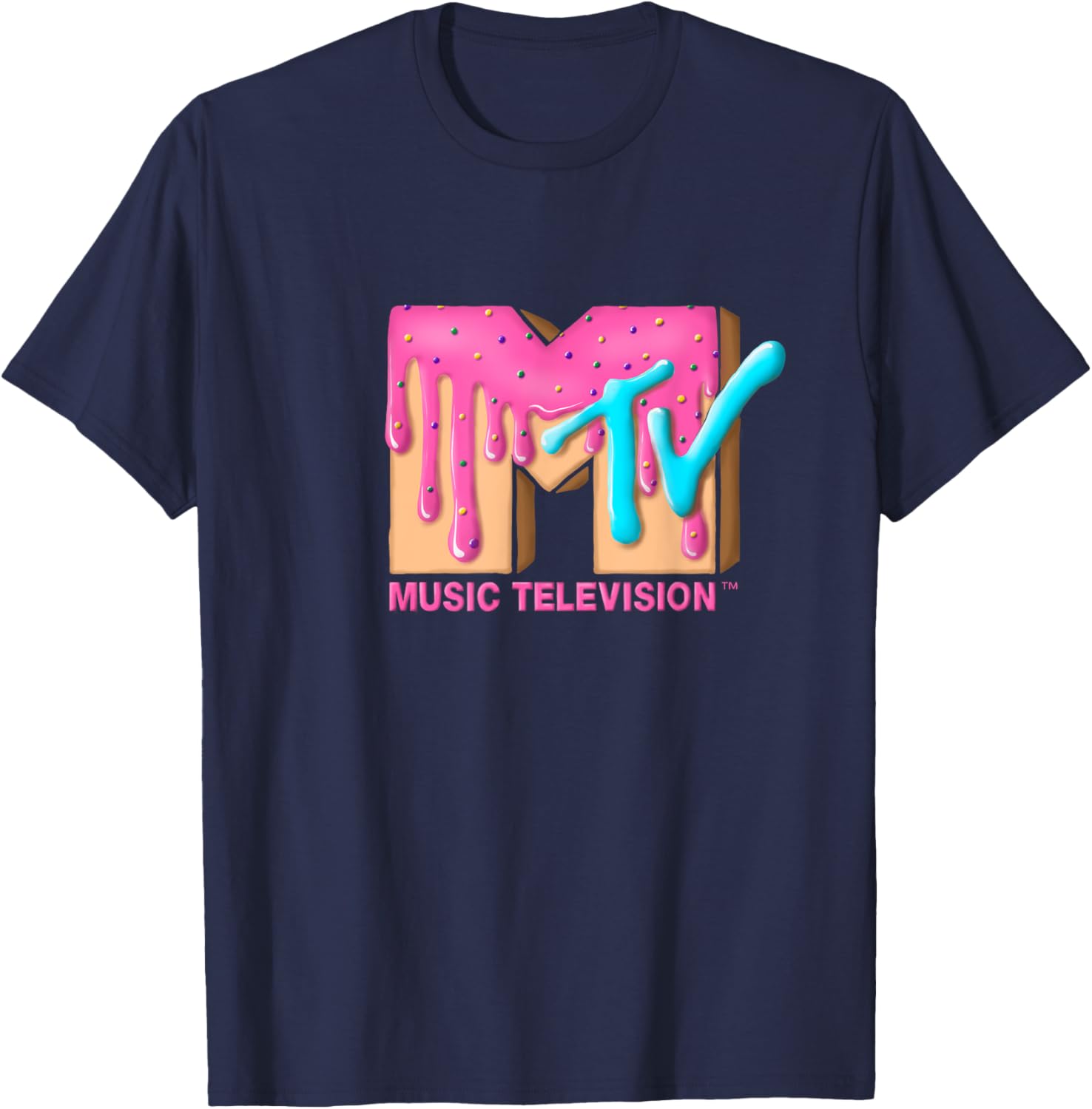 Mademark x MTV Pink Sugar Cream T-Shirt - Stylish & Fun MTV Logo Tee - 6