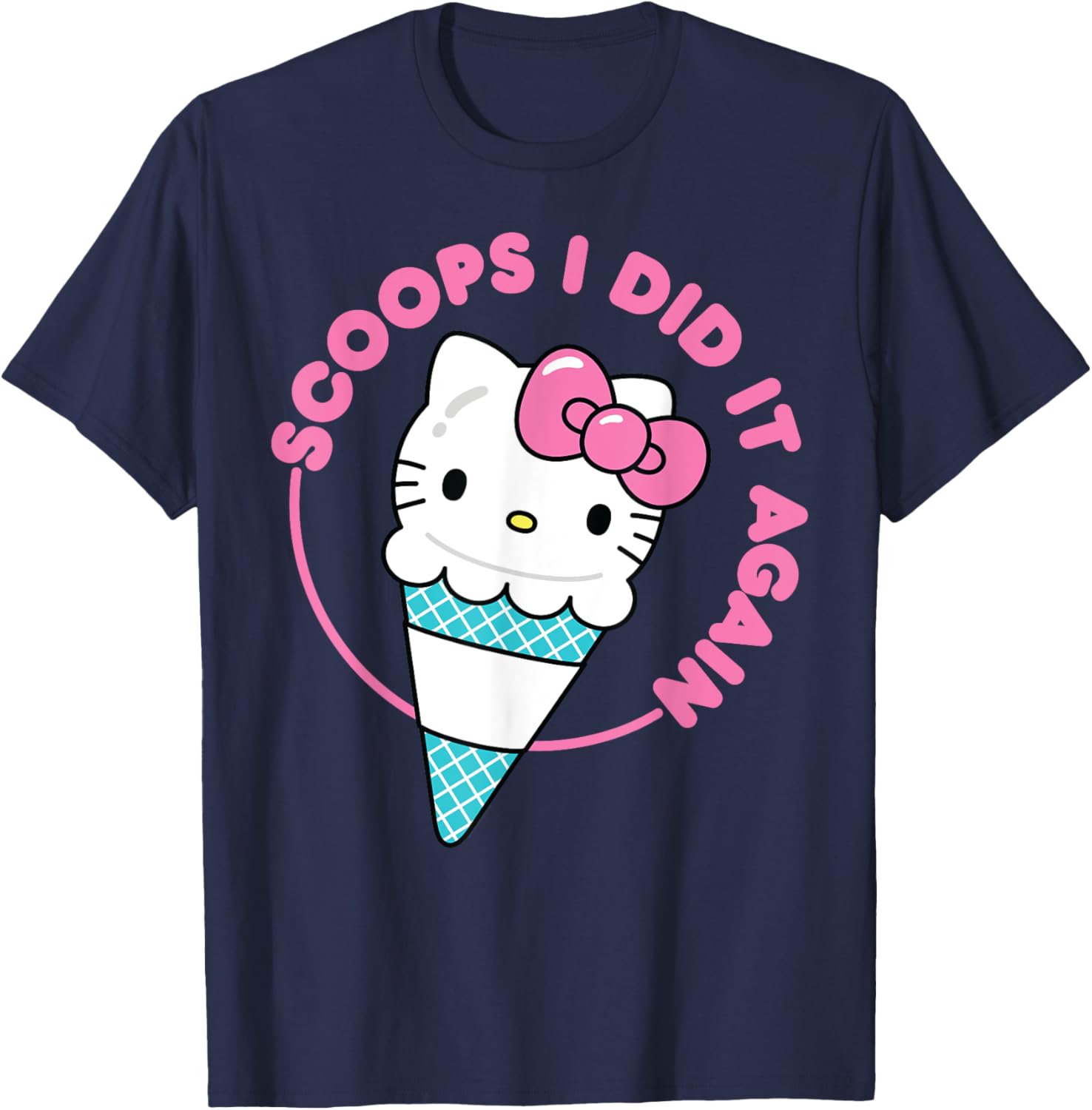 Hello Kitty Ice Cream Cone T-Shirt for Men, Women, Girls & Kids - 22