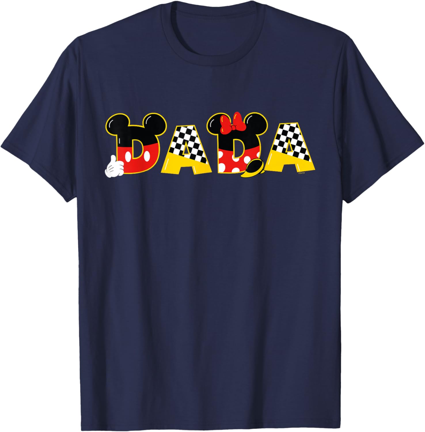 Disney Mickey Minnie Dada T-Shirt Perfect for Father's Day and Family Trips - 3