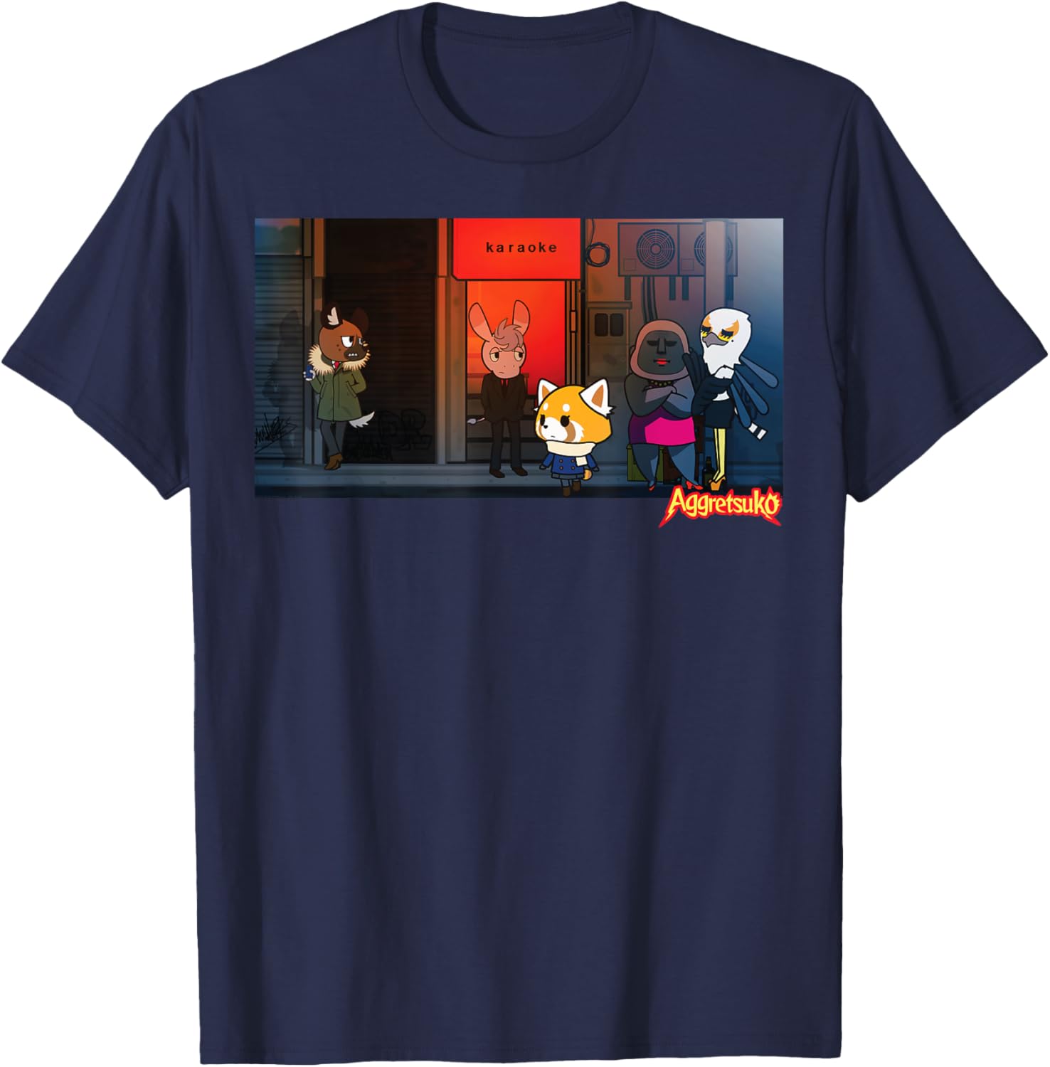 Aggretsuko Season 2 Karaoke Night T-Shirt for Fun Fashion Lovers - 15