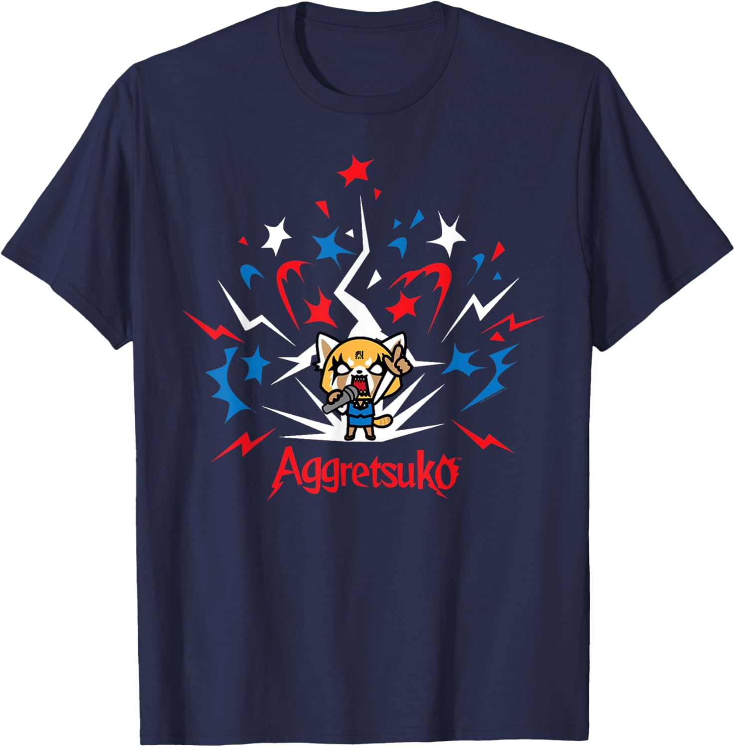 Aggretsuko 4th of July Fireworks T-Shirt for Men and Women - 7
