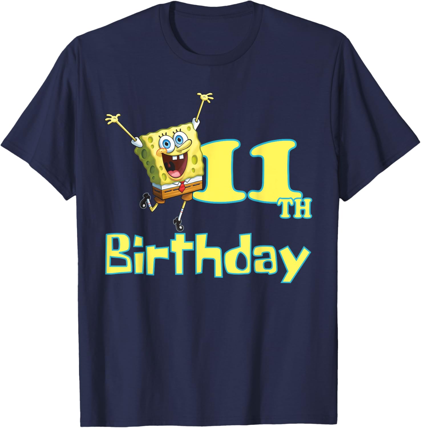 Mademark SpongeBob SquarePants 11th Birthday T-Shirt for Kids - 2