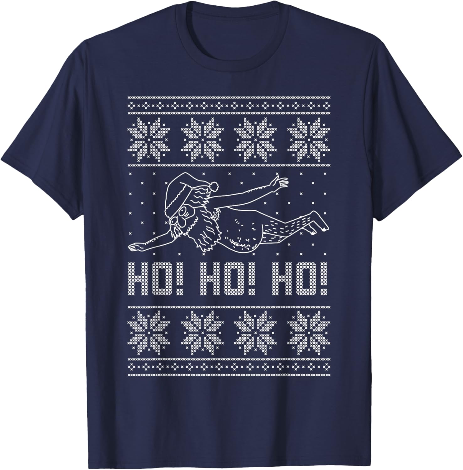 Rick and Morty Santa Ugly Christmas Sweater T-Shirt for Fans - 3