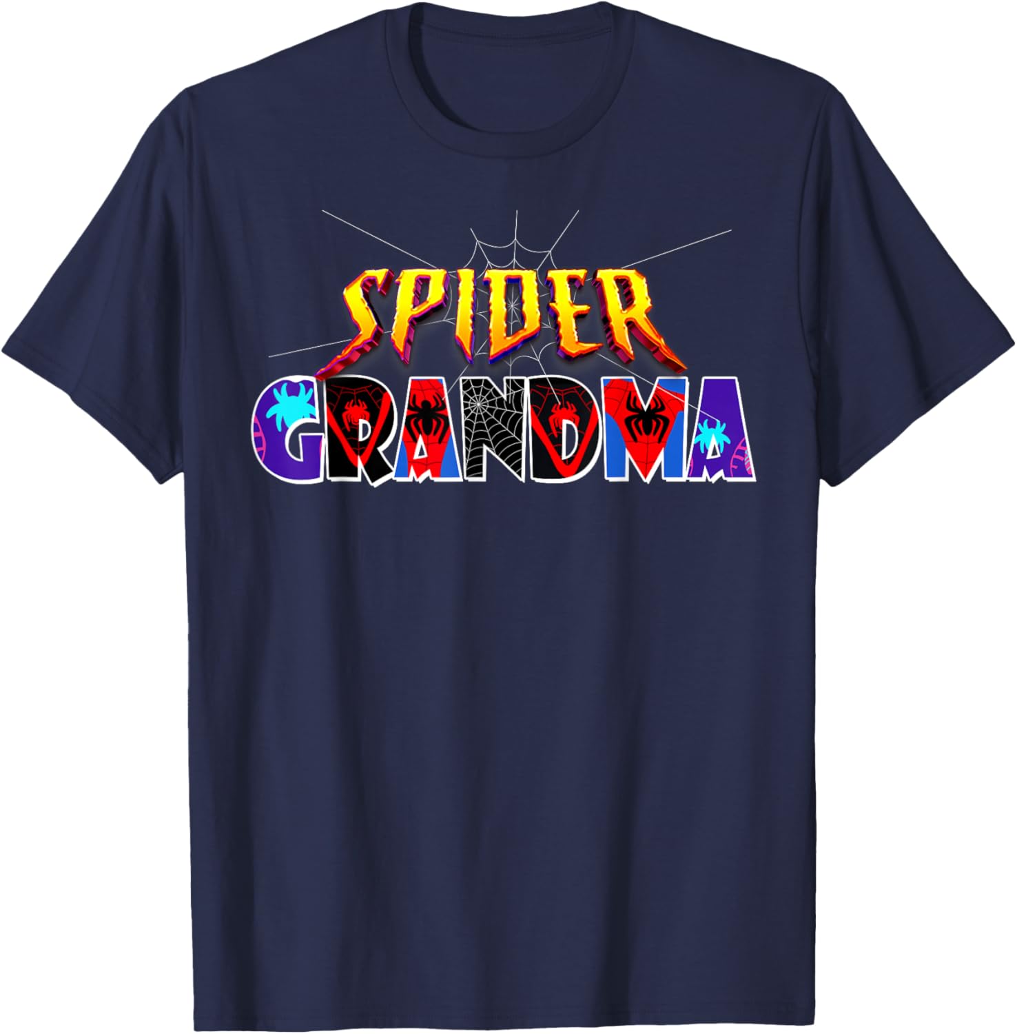 Cute Spider Grandma Shirt for Birthday Mothers Day and Halloween Fun - 19