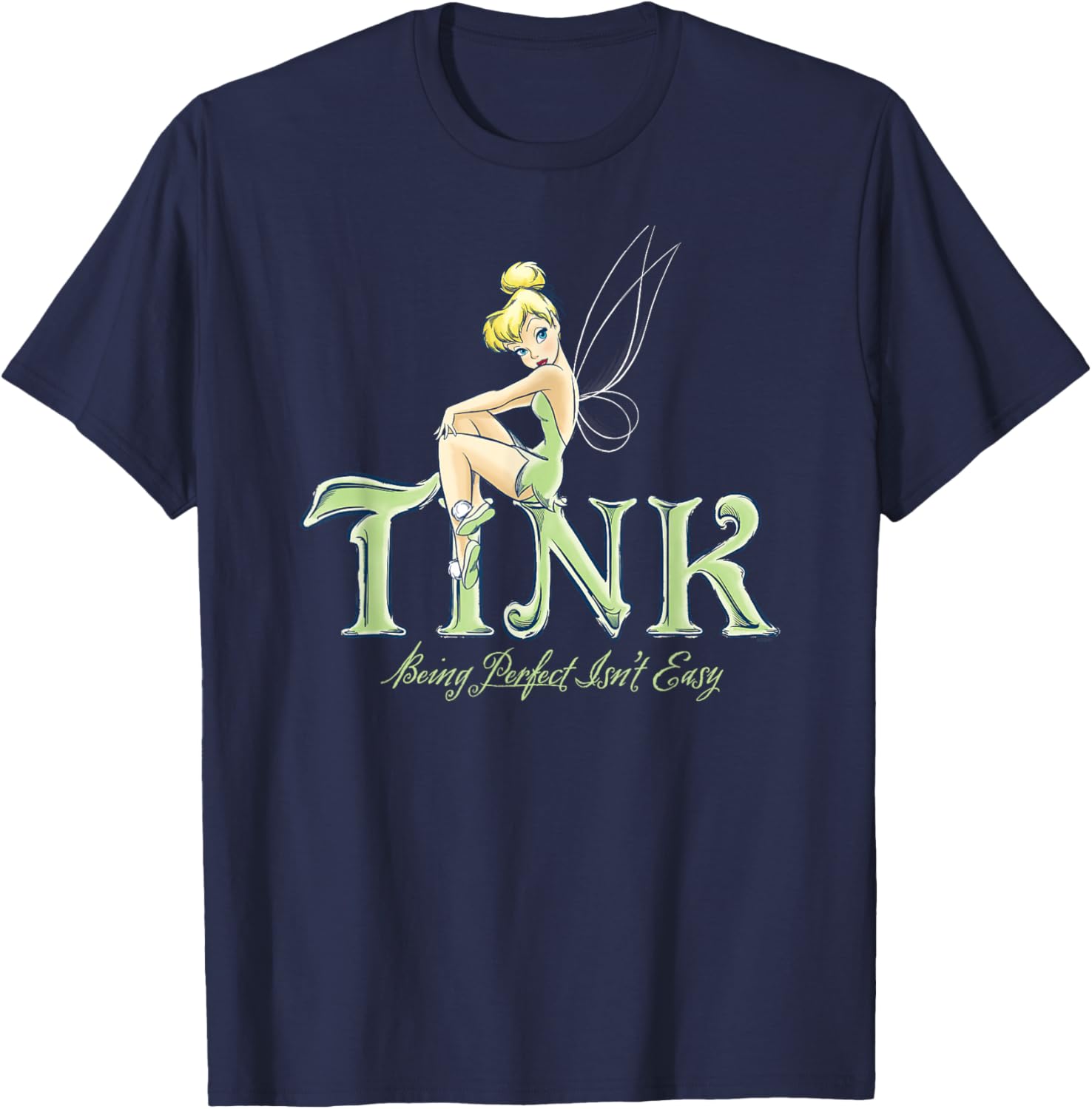 Disney Tinker Bell Perfect Isn't Easy T-Shirt - Cute Peter Pan Apparel - 10