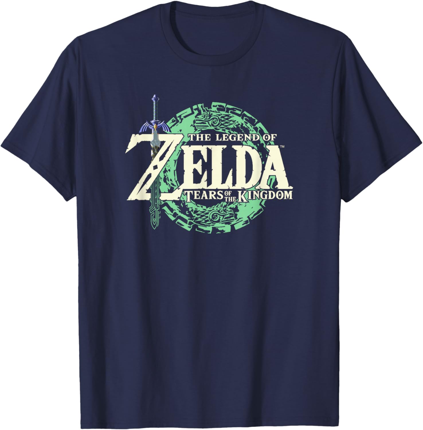 Legend of Zelda Tears of the Kingdom Official Logo Black T-Shirt Small - 7