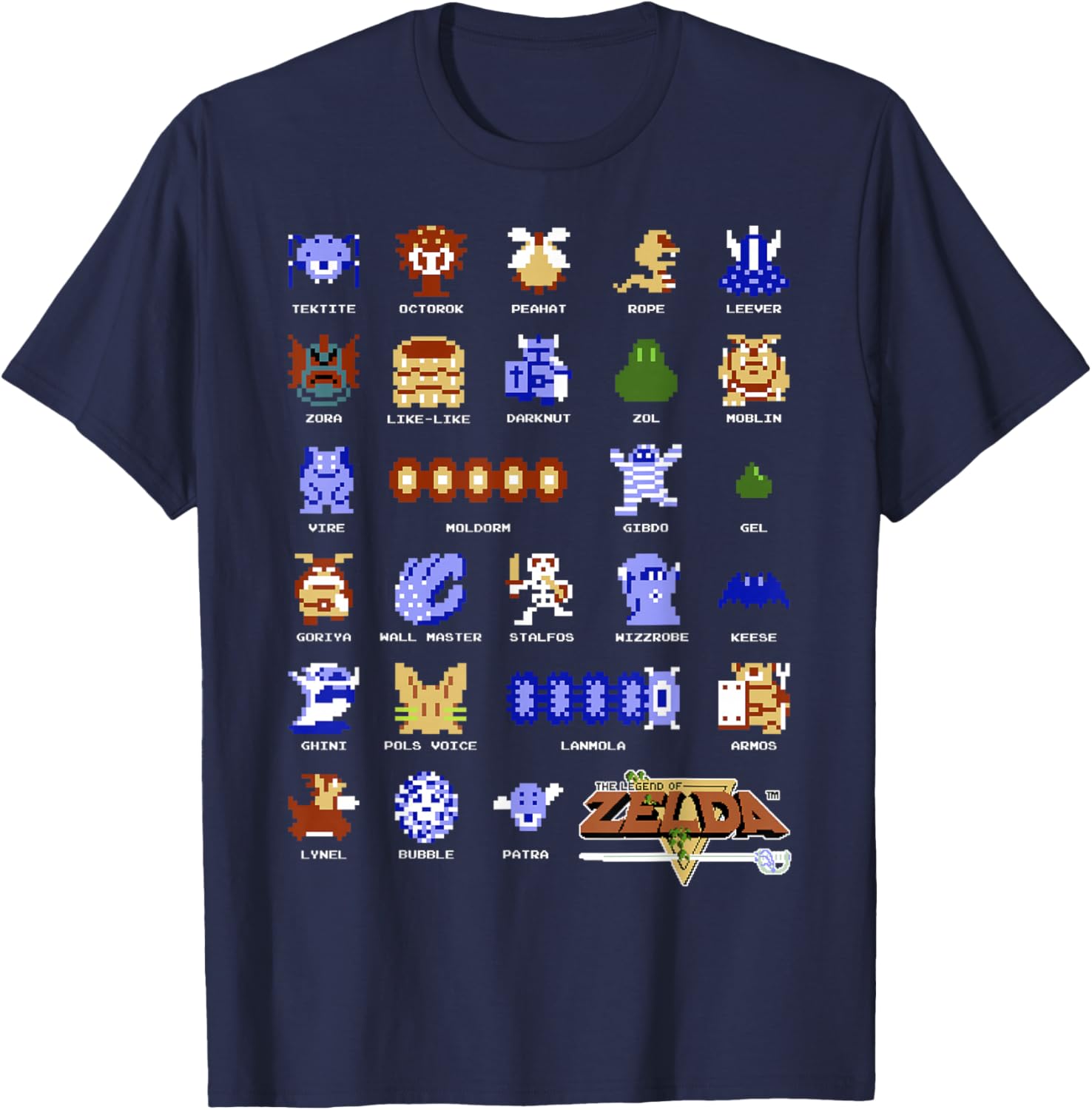 Legend Of Zelda Pixel Art Character T-Shirt for Fans and Gamers - 5