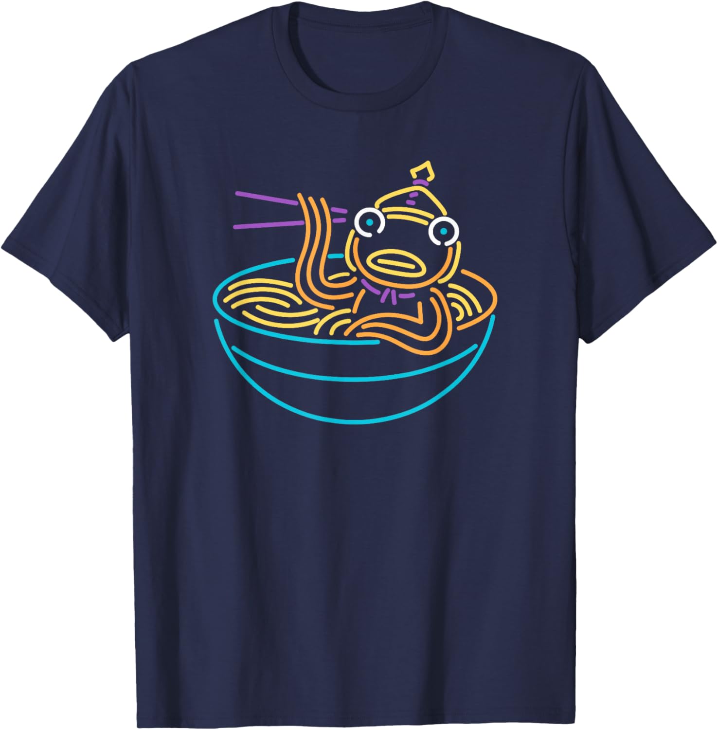 Fortnite Fishstick Neon Ramen Bowl Icon T-Shirt for Gamers and Fans - 5