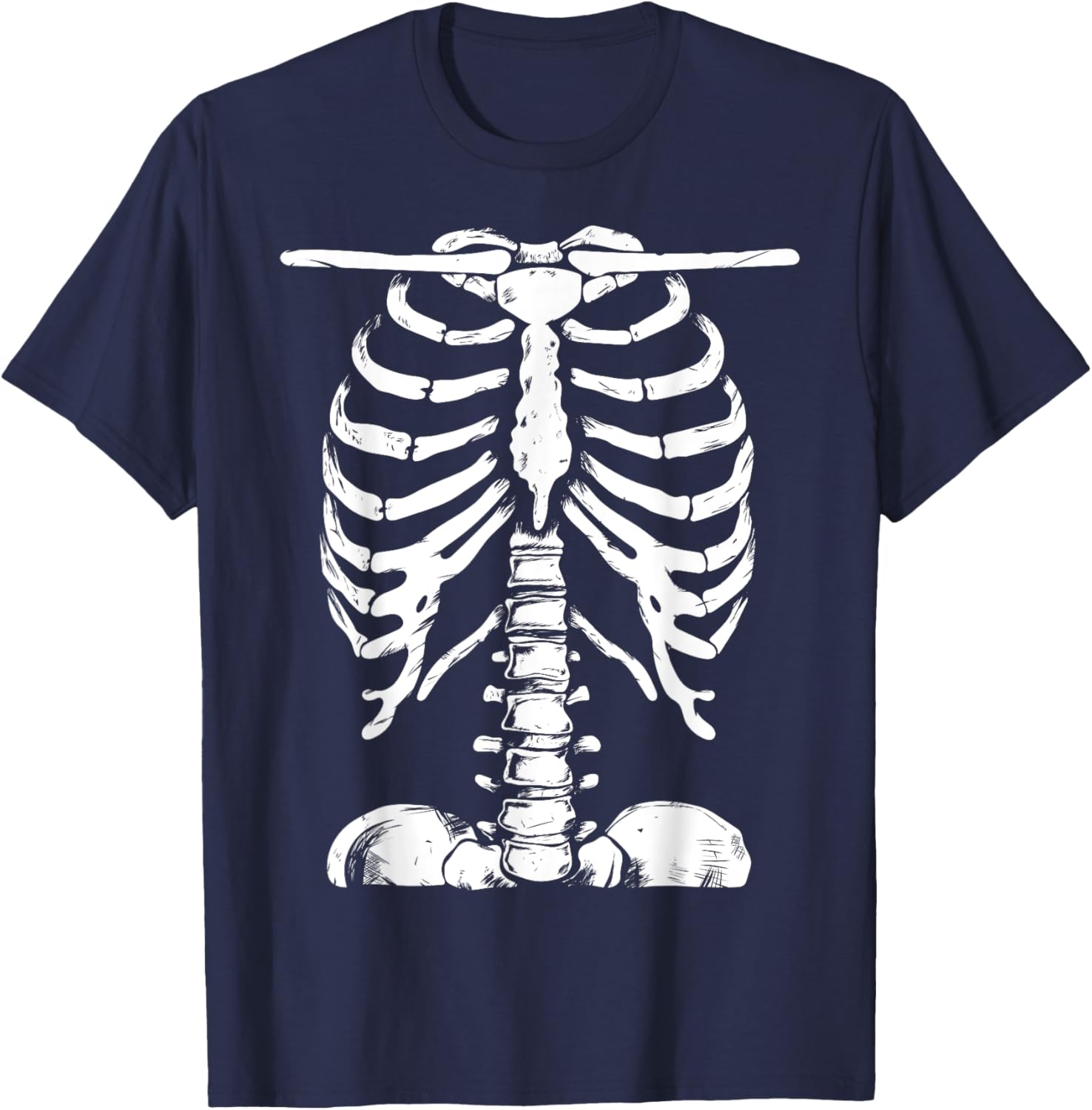 Skeleton Rib Cage Halloween T-Shirt for Men and Women Perfect Costume - 17