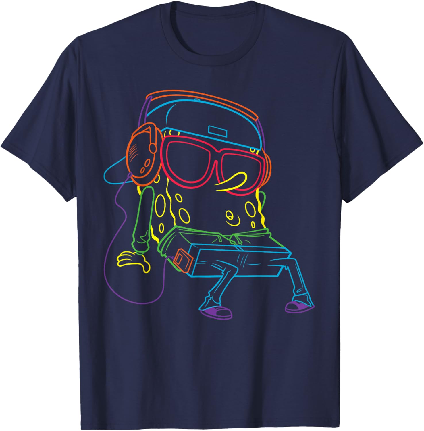 Spongebob SquarePants Hip Hop T-Shirt Fun and Stylish Graphic Tee - 4