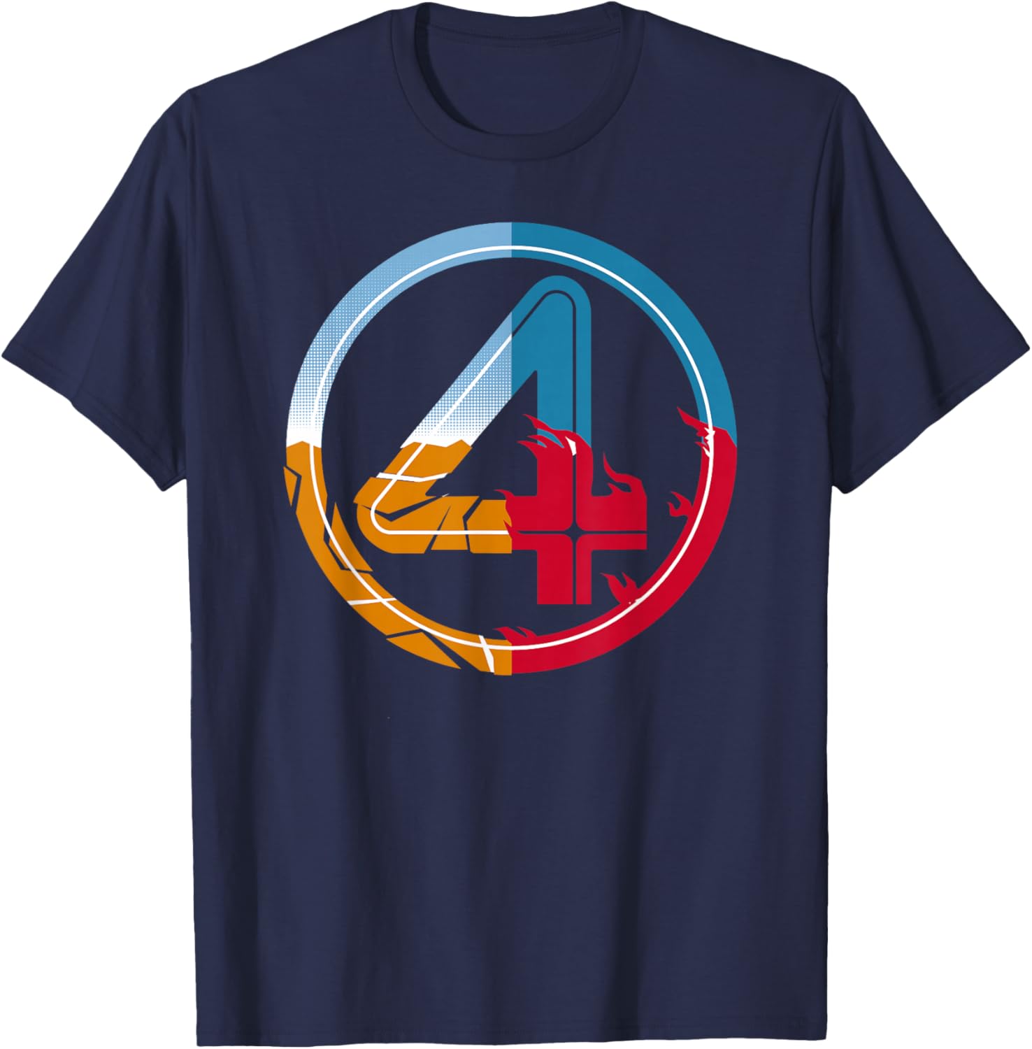 Fantastic Four Super-Powered Logo T-Shirt for Marvel Fans - 1