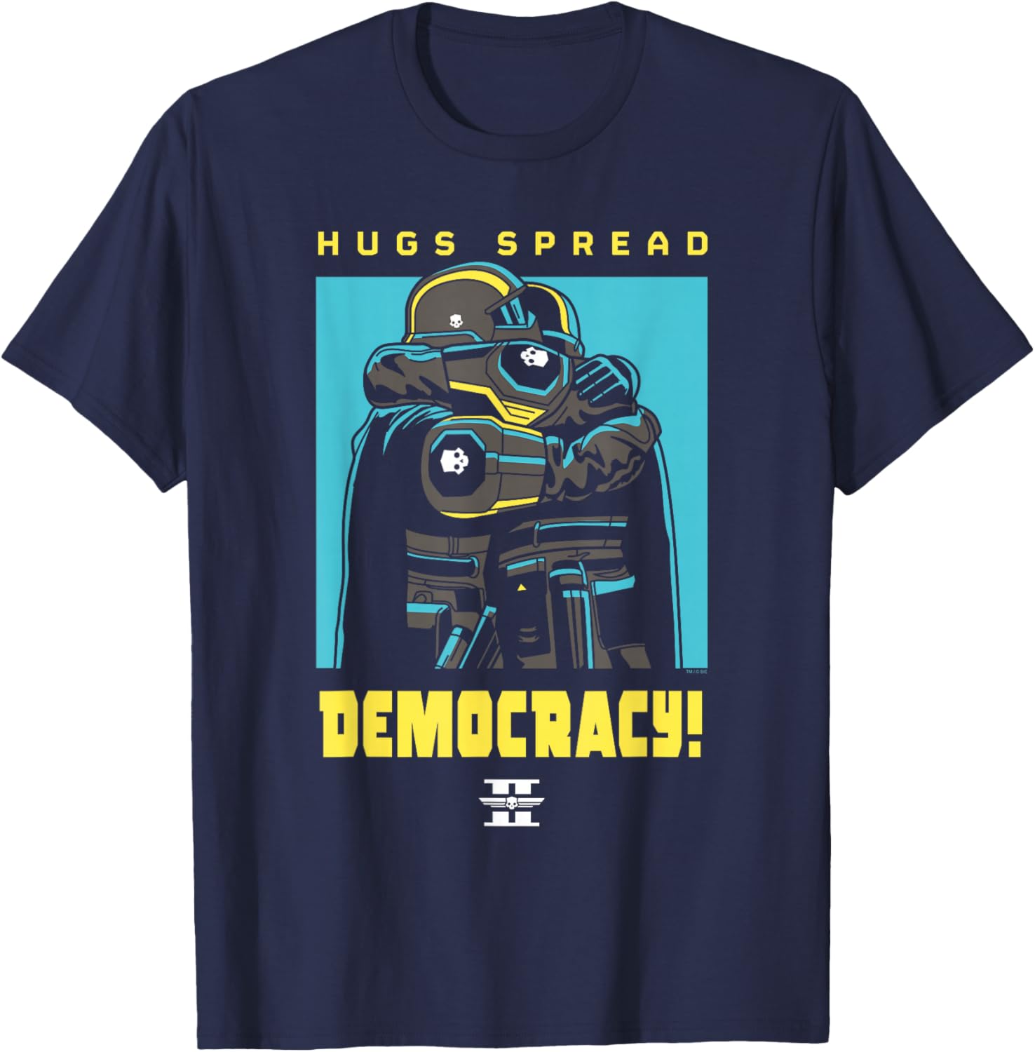 Helldivers 2 Hugs Spread Democracy T-Shirt for PlayStation Fans - 2