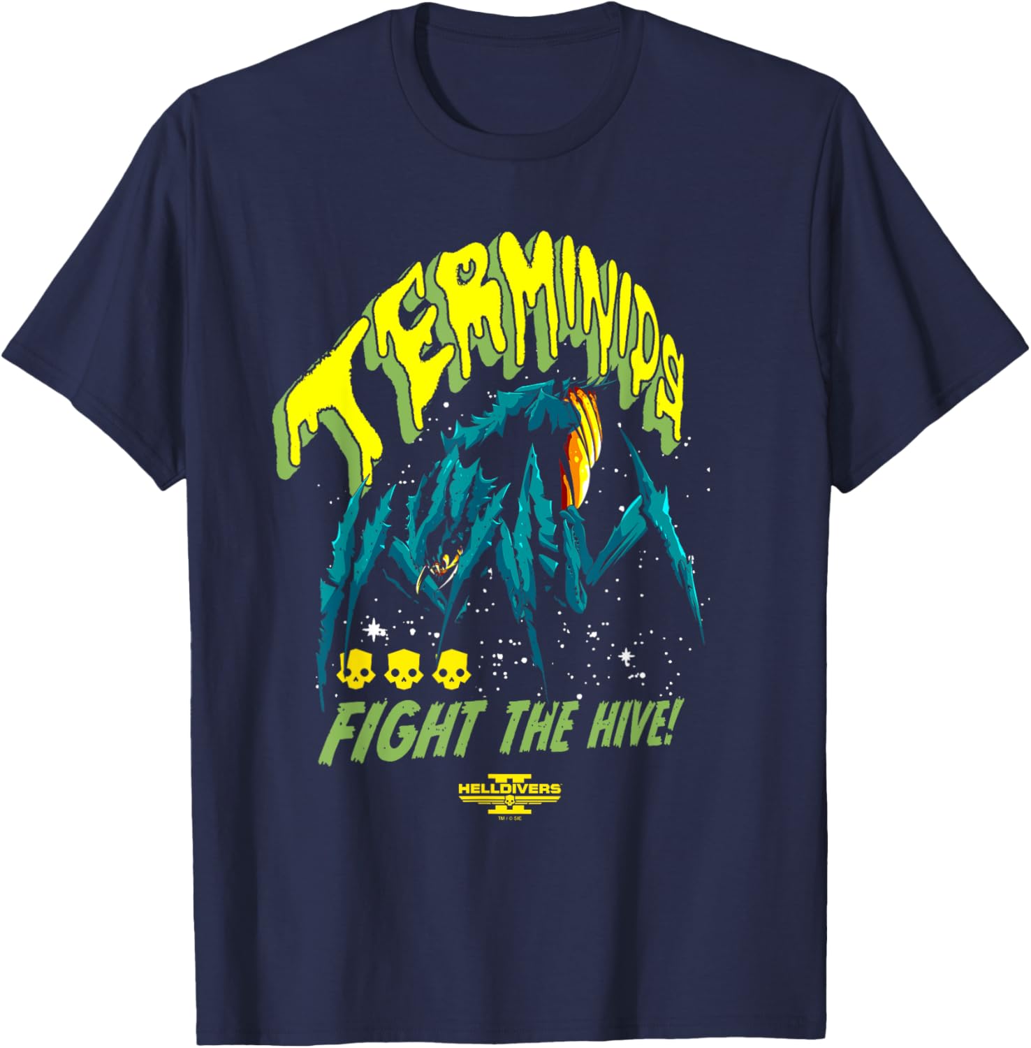 Helldivers 2 Retro Terminids T-Shirt for Sony Playstation Fans - 3