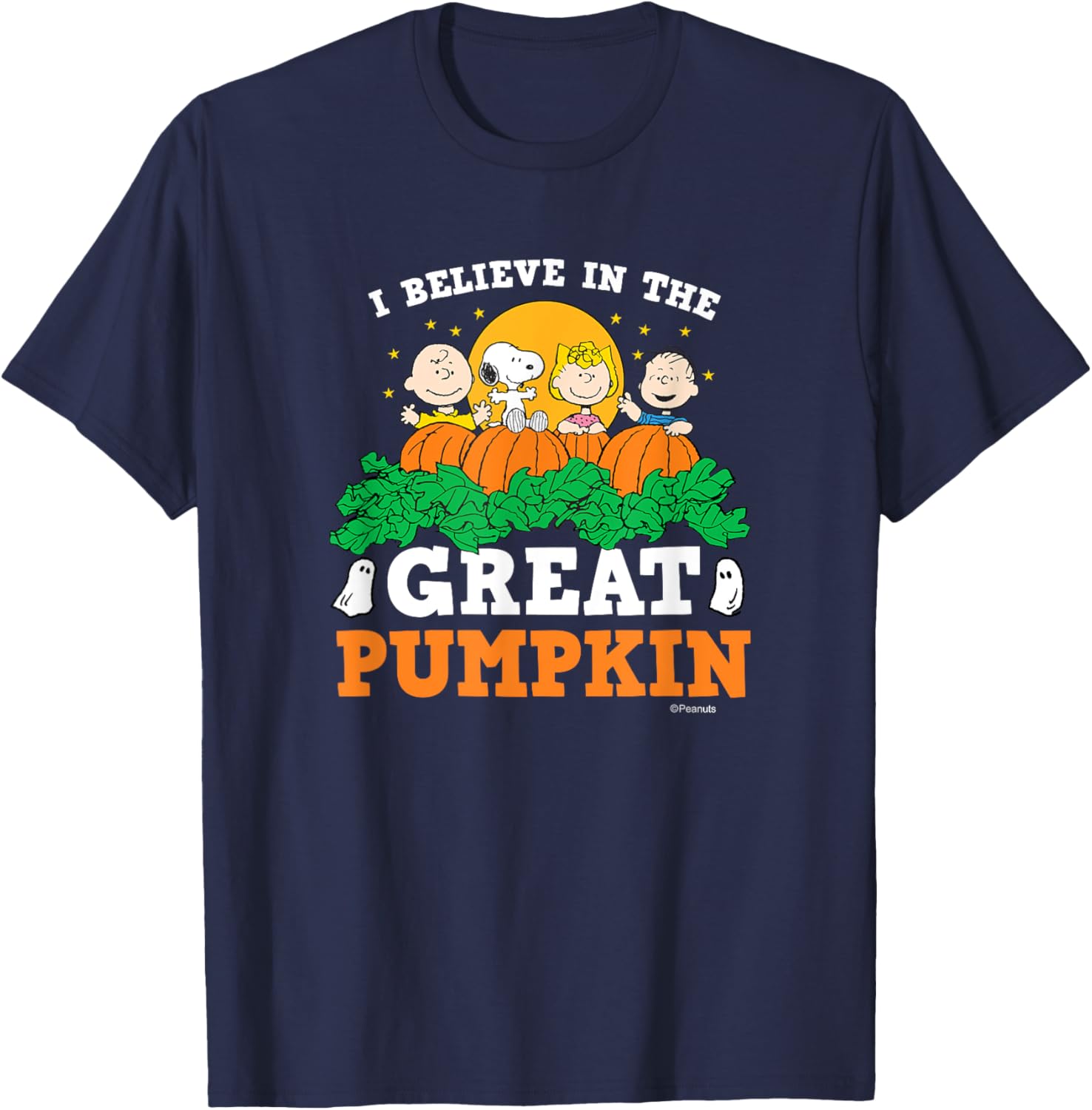 Peanuts I Believe In The Great Pumpkin T-Shirt for Halloween Fun - 5