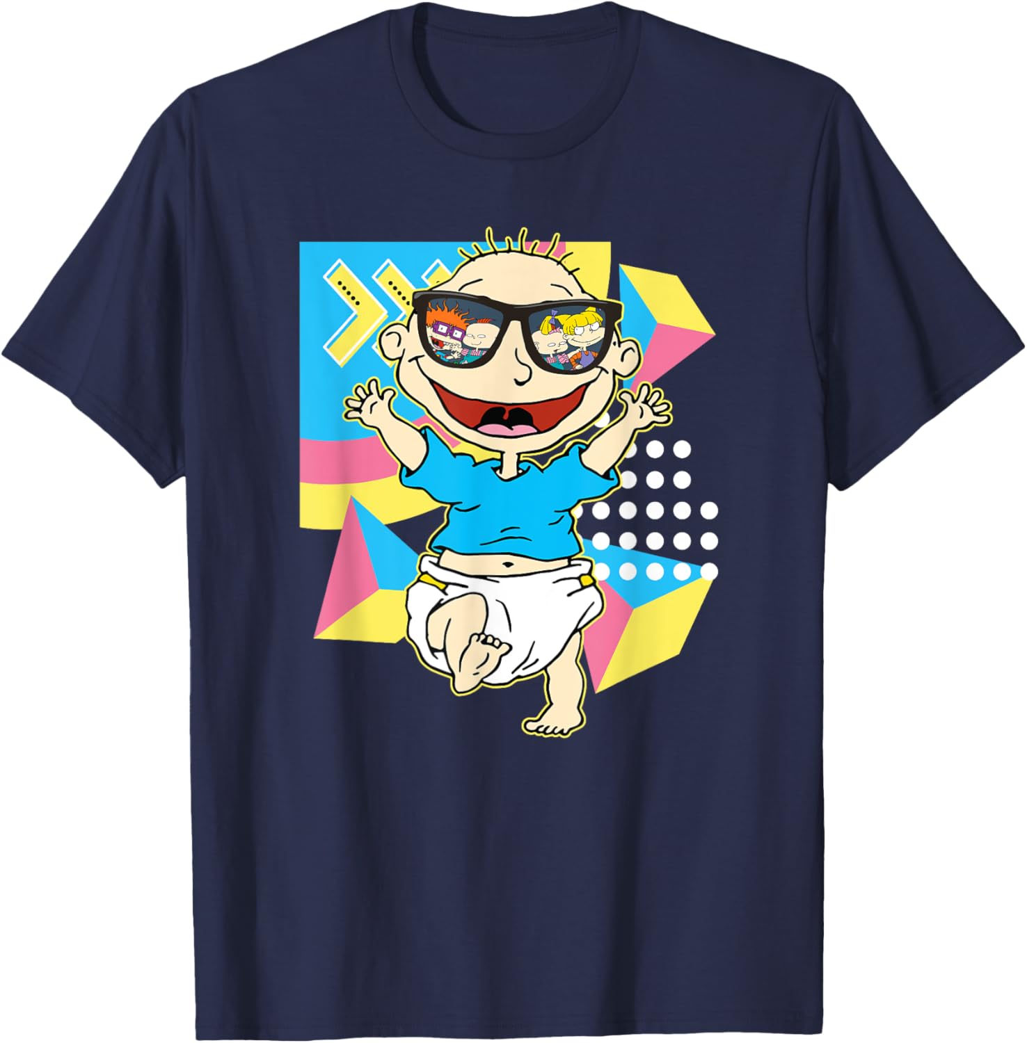 Mademark x Rugrats Tommy Pickles Sunglasses Reflection T-Shirt for Kids - 4