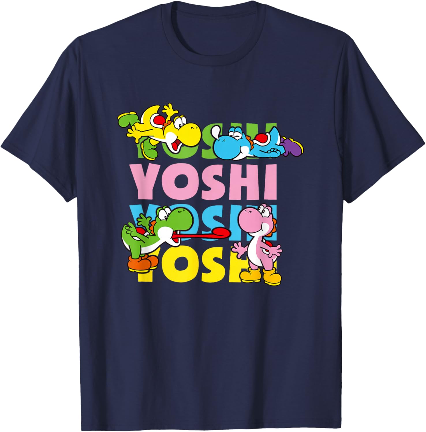 Super Mario Yoshi Pastel Color Icon T-Shirt for Fun Fashion Lovers - 2