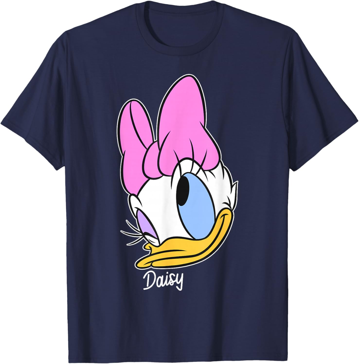 Disney Mickey and Friends Daisy Big Face T-Shirt for Fun Fashion Lovers - 3