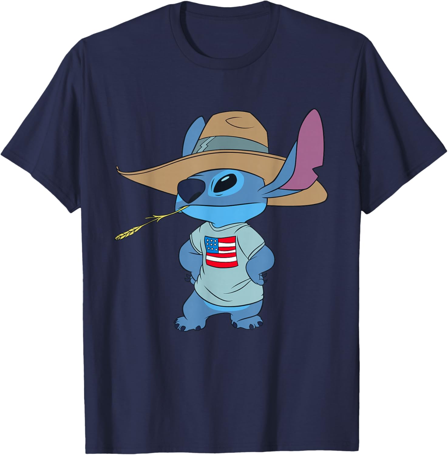 Disney Lilo and Stitch Americana T-Shirt for Fun Summer Style - 1