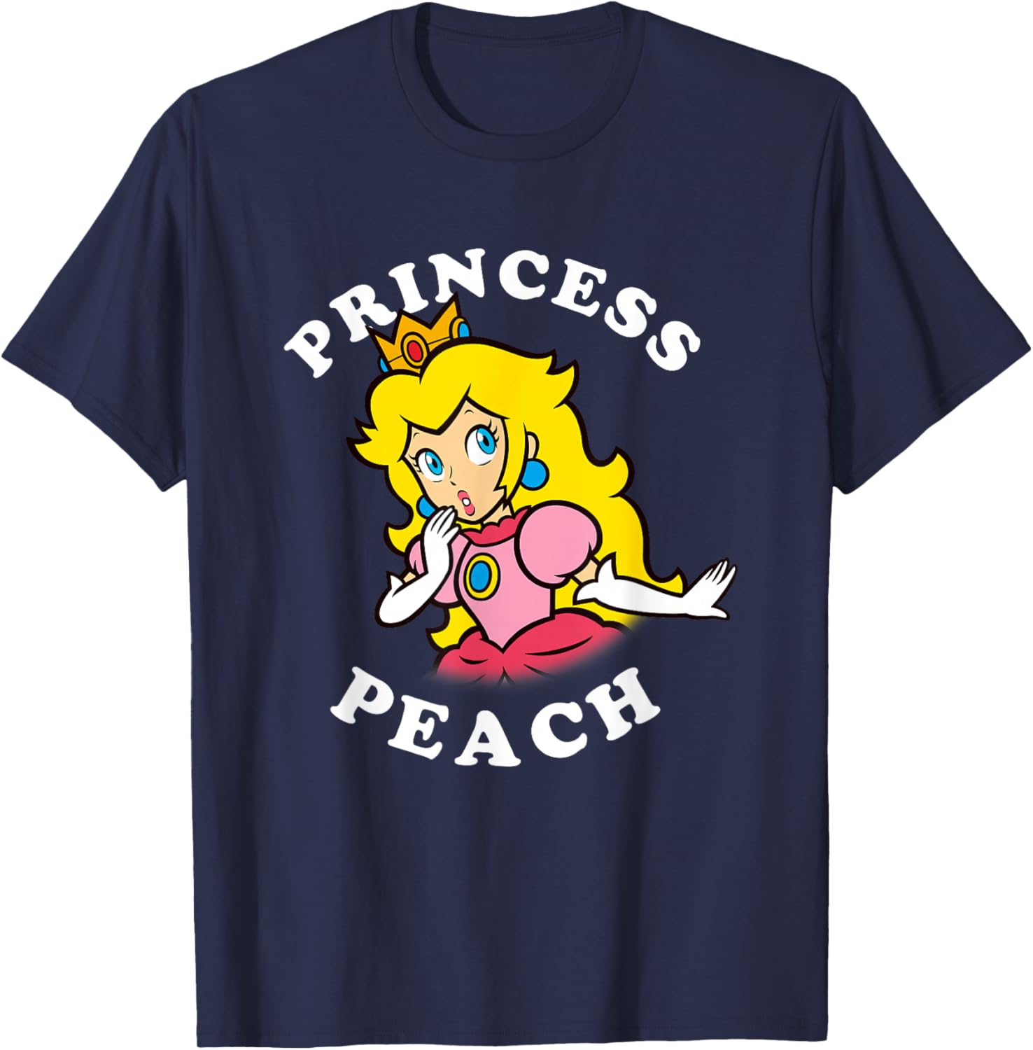 Super Mario Princess Peach Big Portrait T-Shirt for Fans and Collectors - 16
