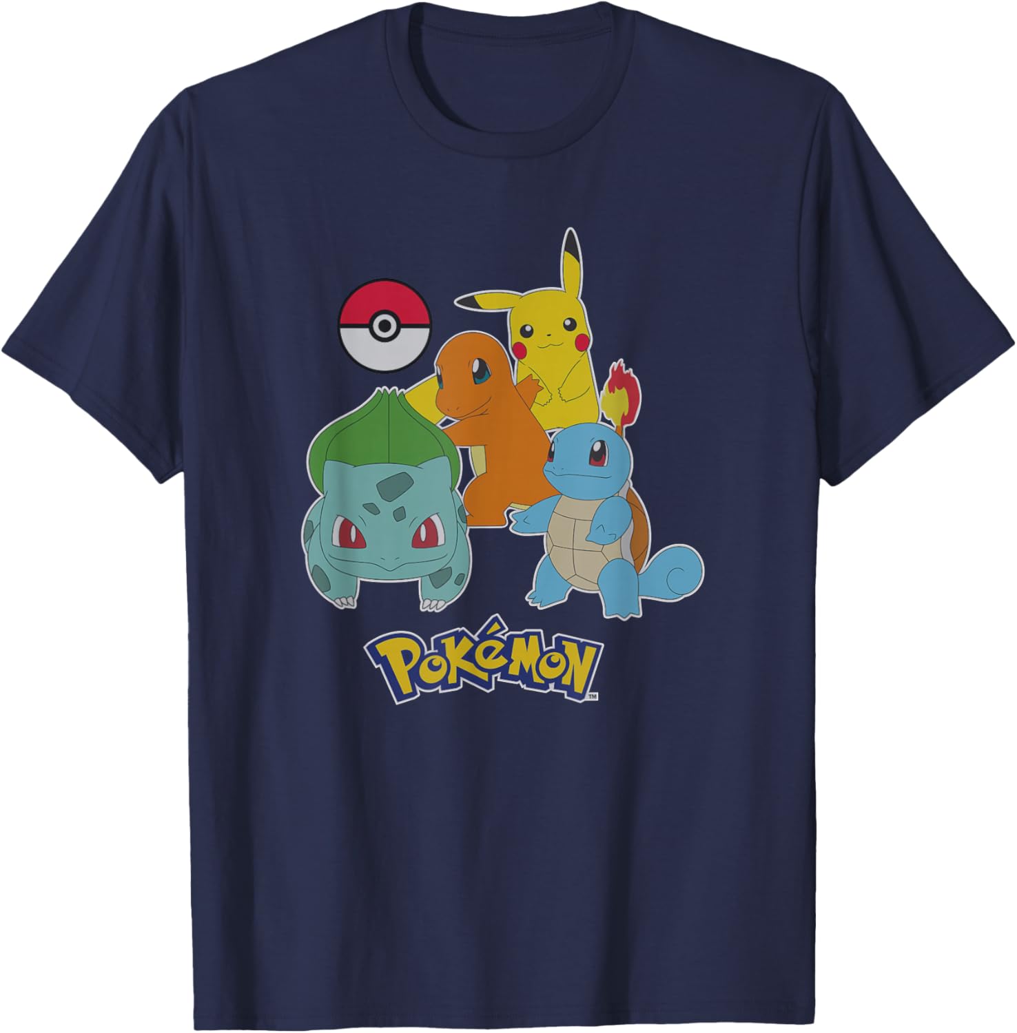 Pokemon First Generation Group Shot Logo T-Shirt for Fans and Collectors - 12