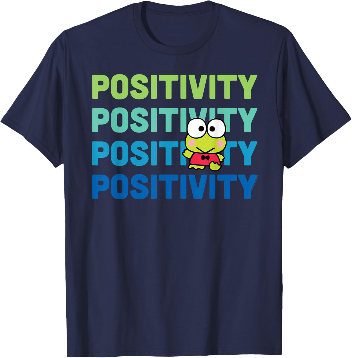 Keroppi Positivity T-Shirt - Cute Frog Design for Fun Fashion Lovers - 16