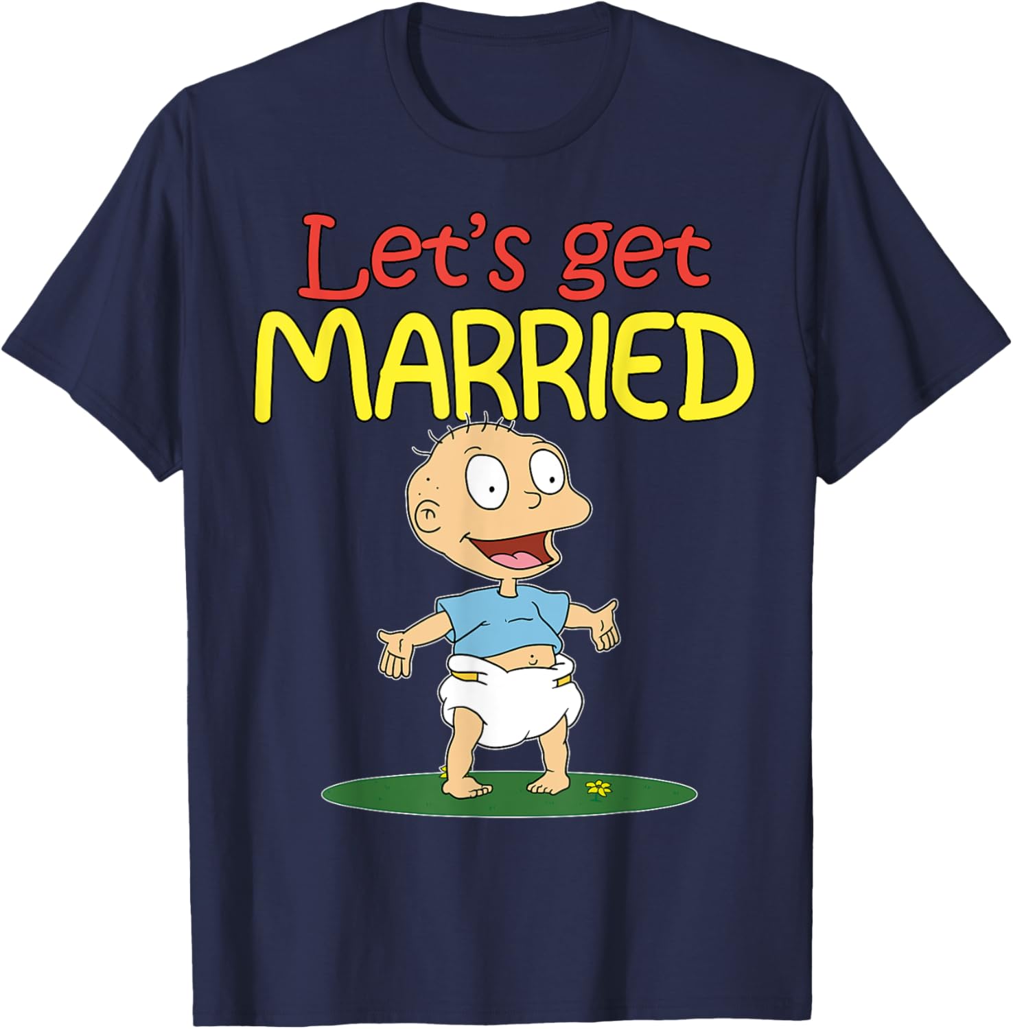 Mademark x Rugrats Tommy Pickles Let's Get Married T-Shirt for Fans - 3