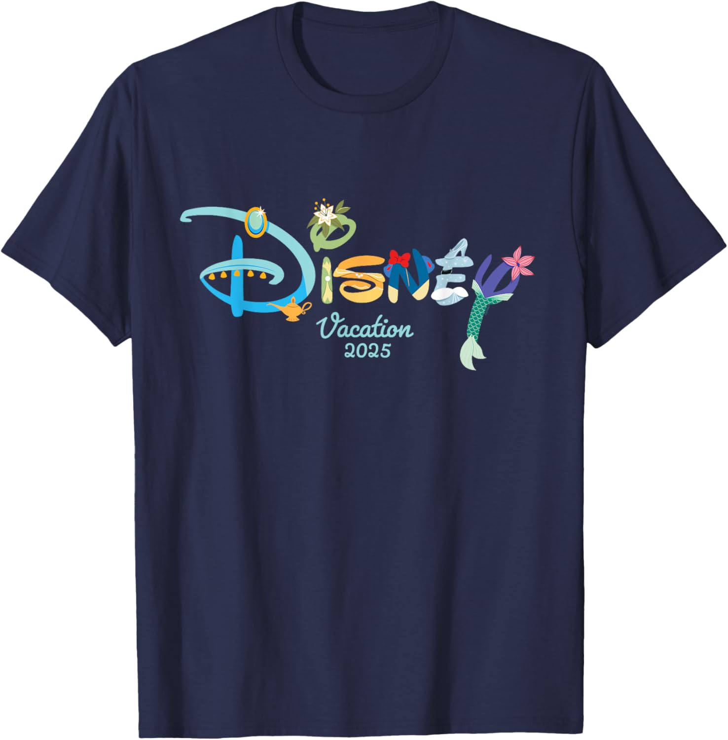 Disney Princess Letters Logo T-Shirt for Magical Disney Vacation 2025 - 18