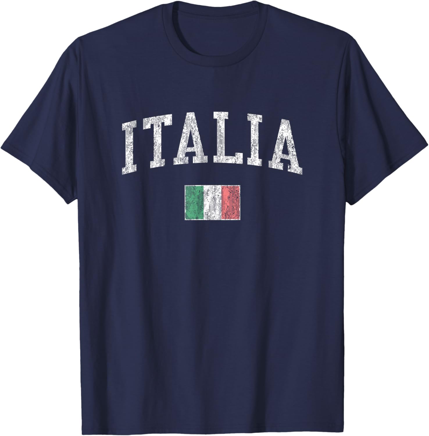 Vintage Italy T-Shirt with Italian Flag for Sports Fans and Travelers - 14