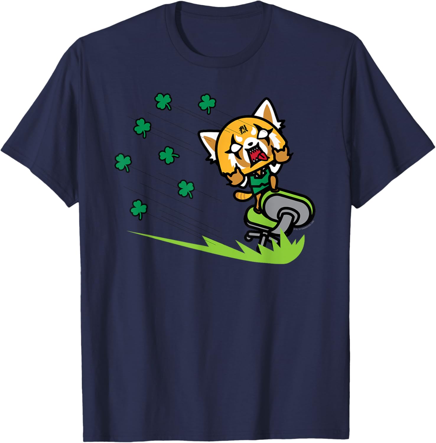 Aggretsuko ShamROCK Saint Patrick's Day T-Shirt Fun Holiday Apparel - 1