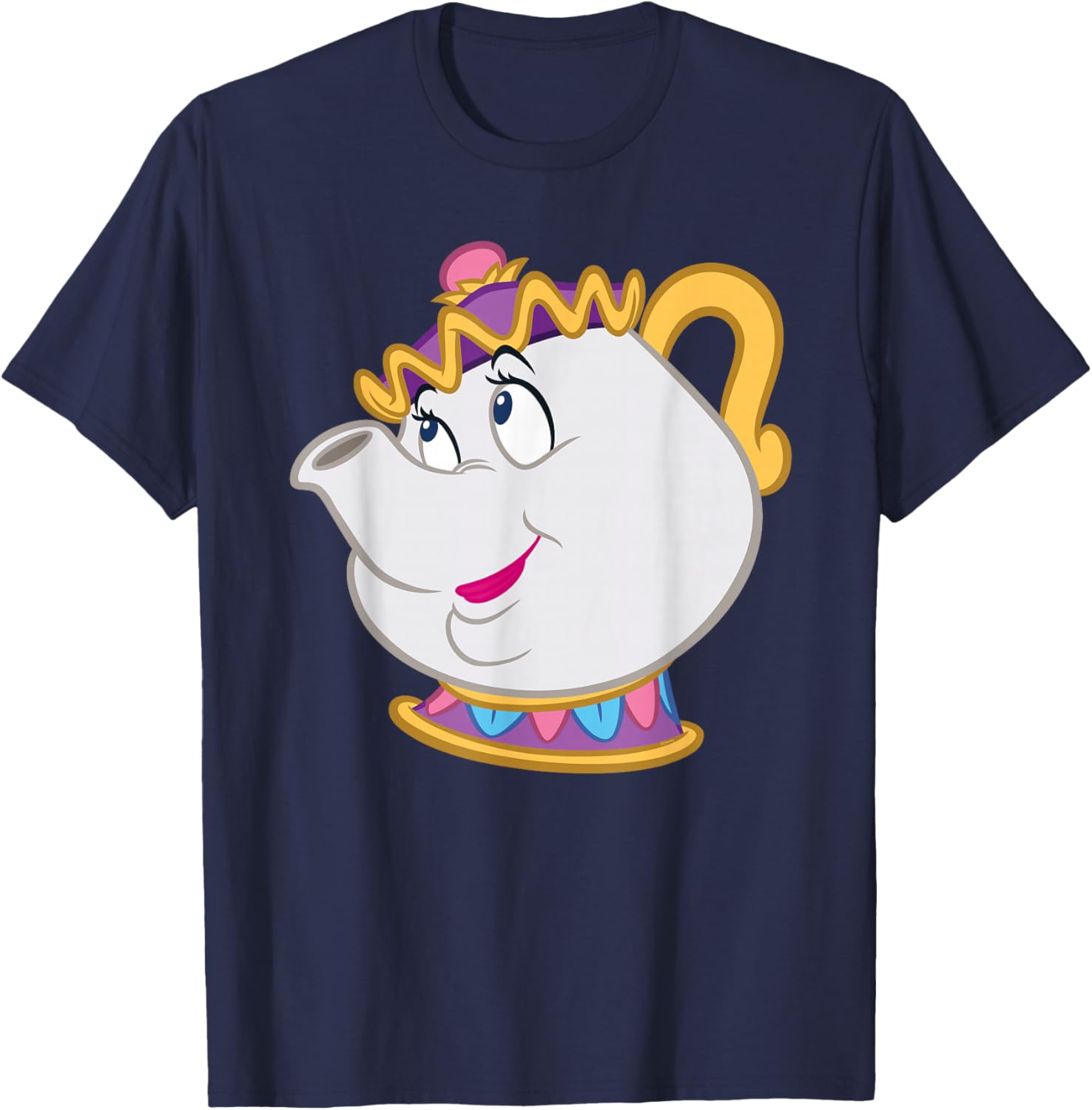 Disney Beauty and the Beast Mrs. Potts Big Face Costume T-Shirt for Fans - 4