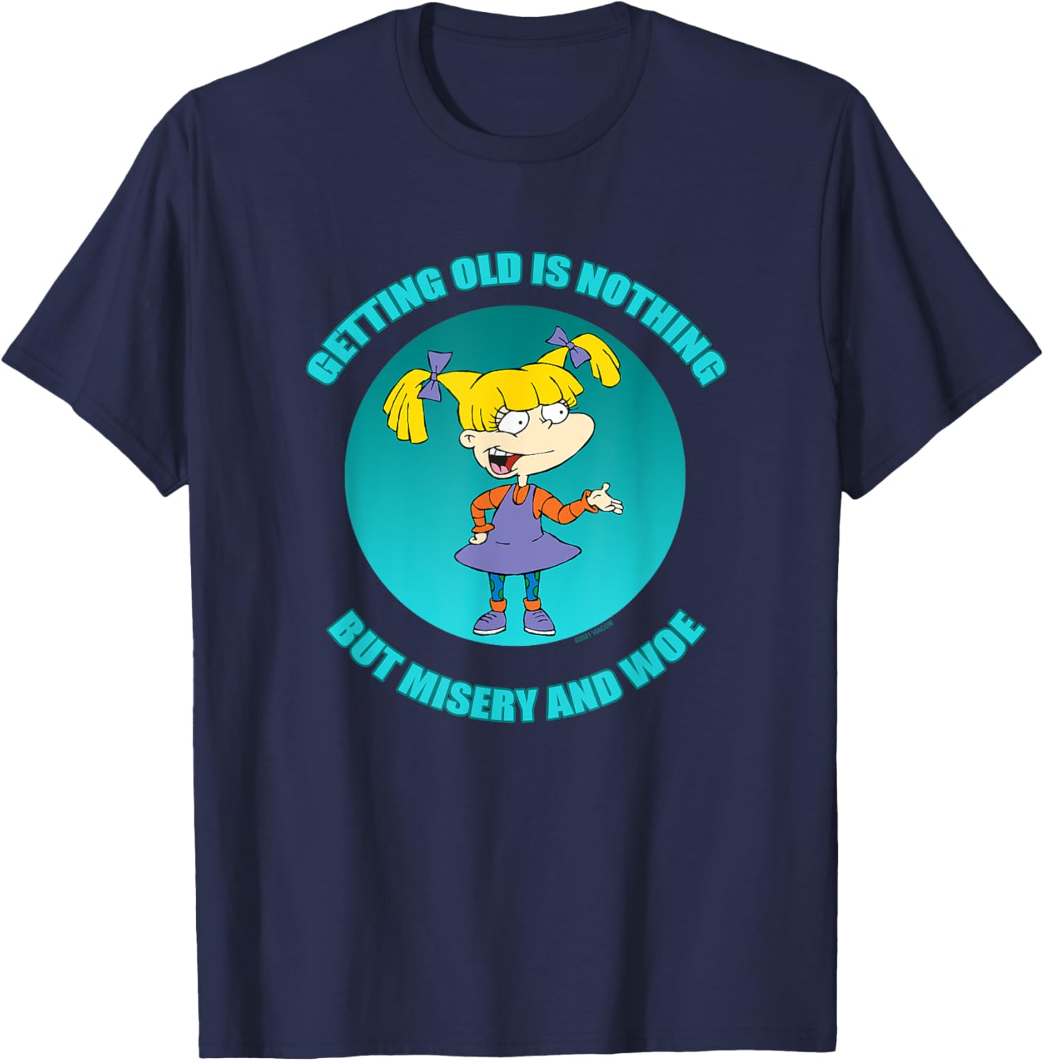 Mademark Rugrats Angelica Getting Old T-Shirt for Fun Retro Style - 5