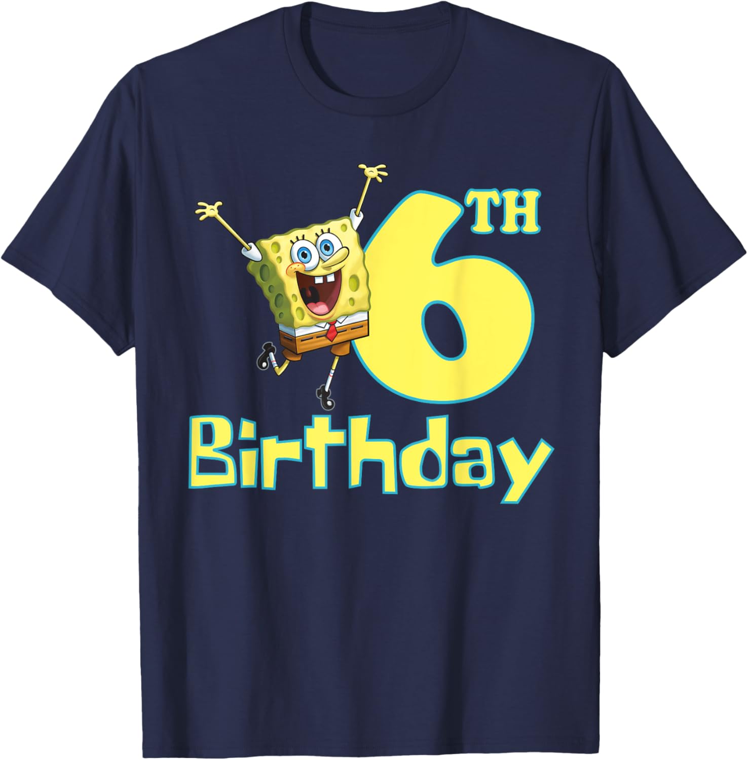 Mademark x SpongeBob SquarePants 6th Birthday T-Shirt for Kids - 3