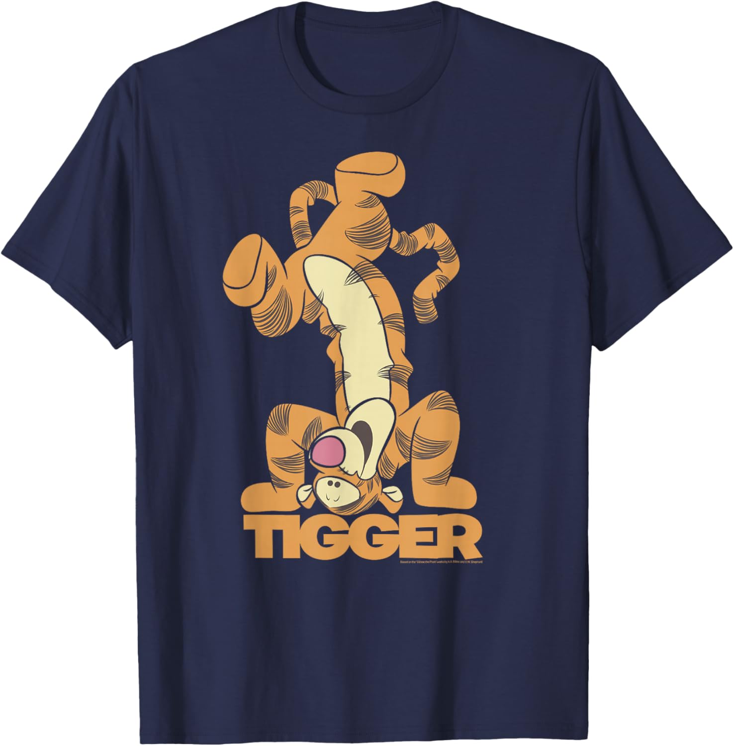 Winnie The Pooh Tigger Upside Down T-Shirt for Fun Disney Fans - 5