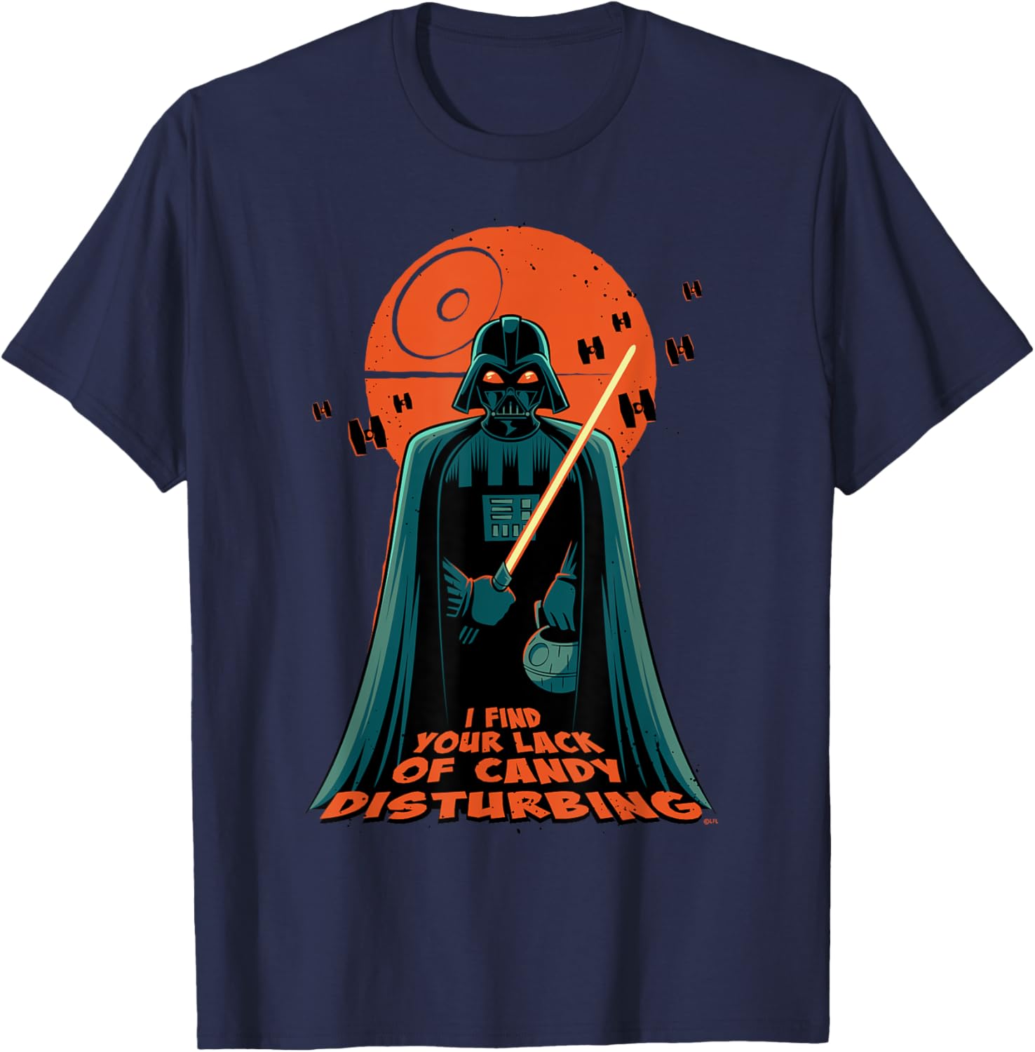 Darth Vader Halloween T-Shirt - Lack of Candy Disturbing Design - 6