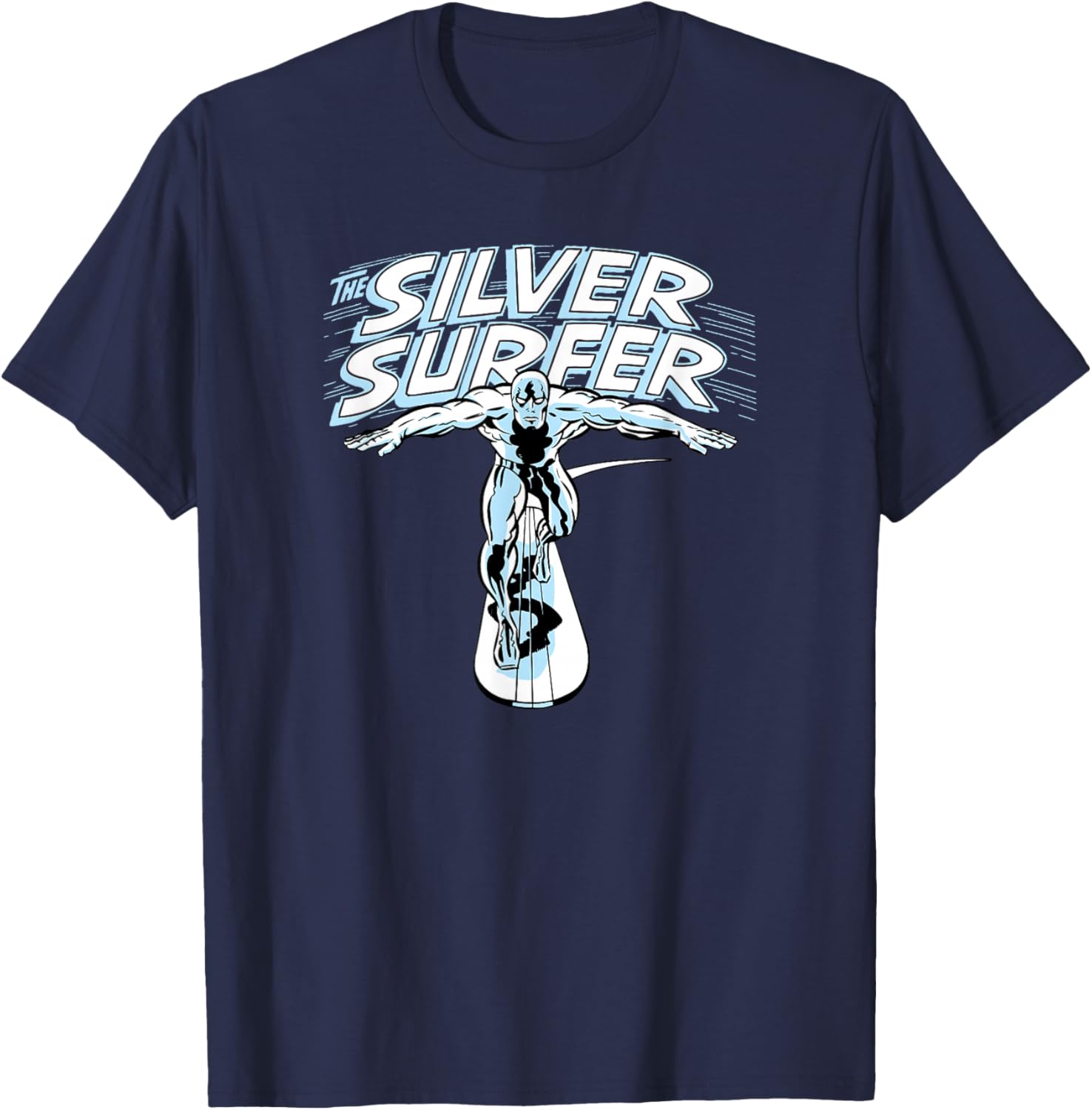 Vintage Marvel Fantastic Four Silver Surfer Portrait T-Shirt for Fans - 1