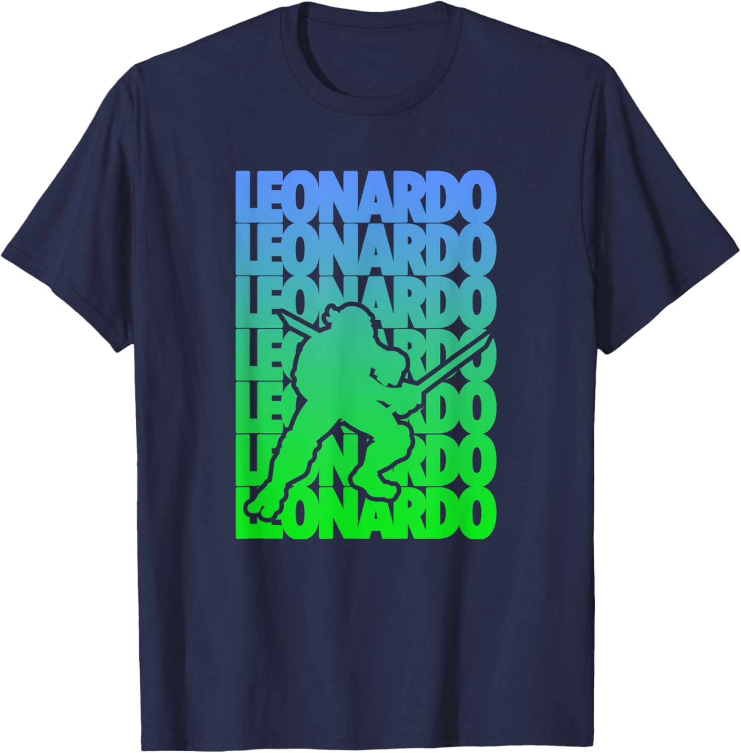 Mademark Teenage Mutant Ninja Turtles Leonardo Gradient T-Shirt for Fans - 2