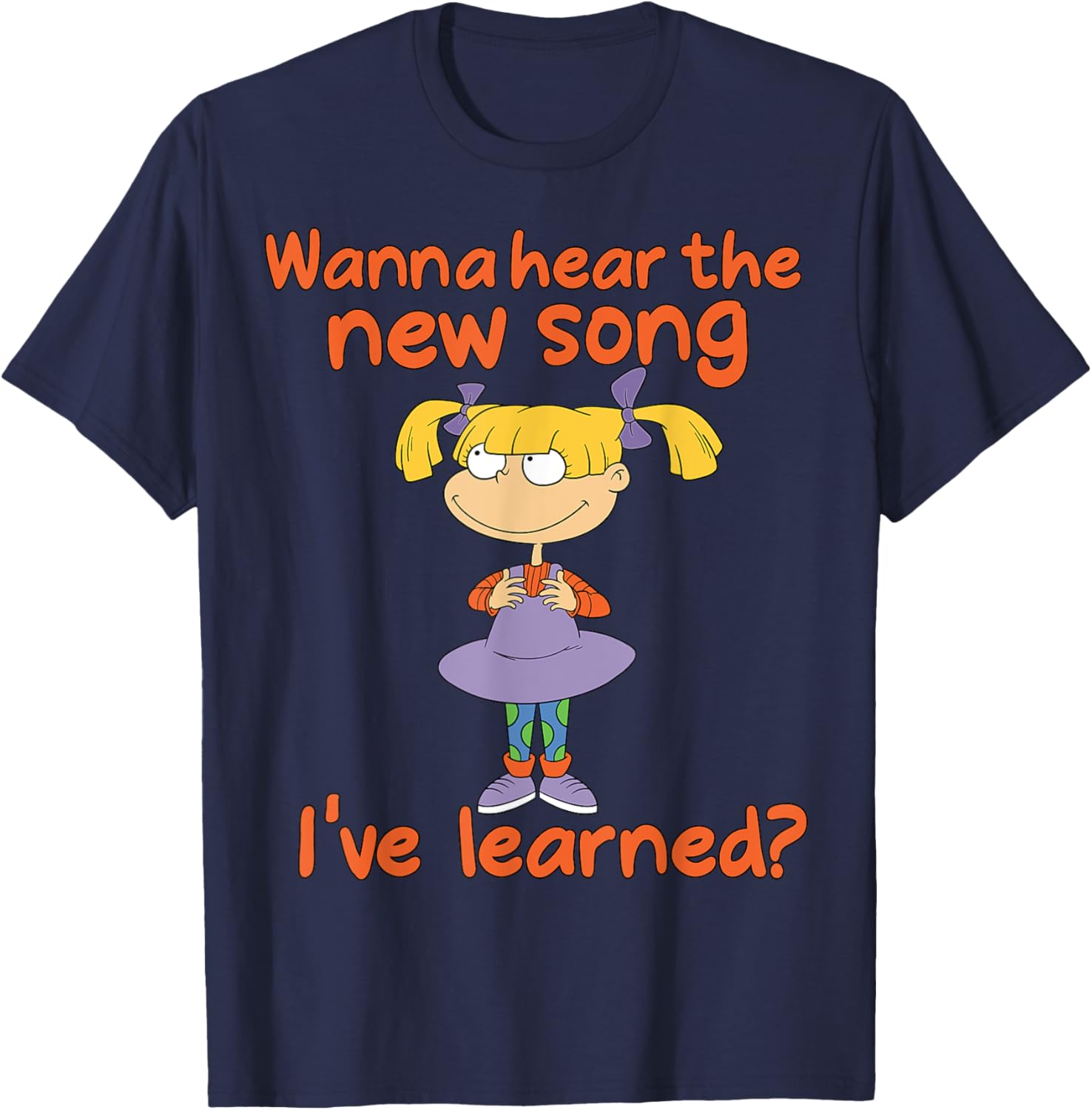 Mademark x Rugrats Angelica Wanna Hear The New Song T-Shirt for Fans - 3