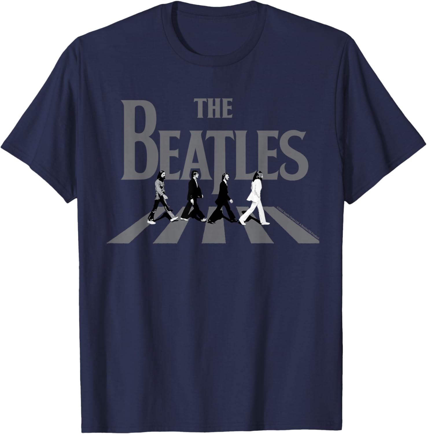 The Beatles Abbey Road Greyscale T-Shirt for Music Lovers - 7
