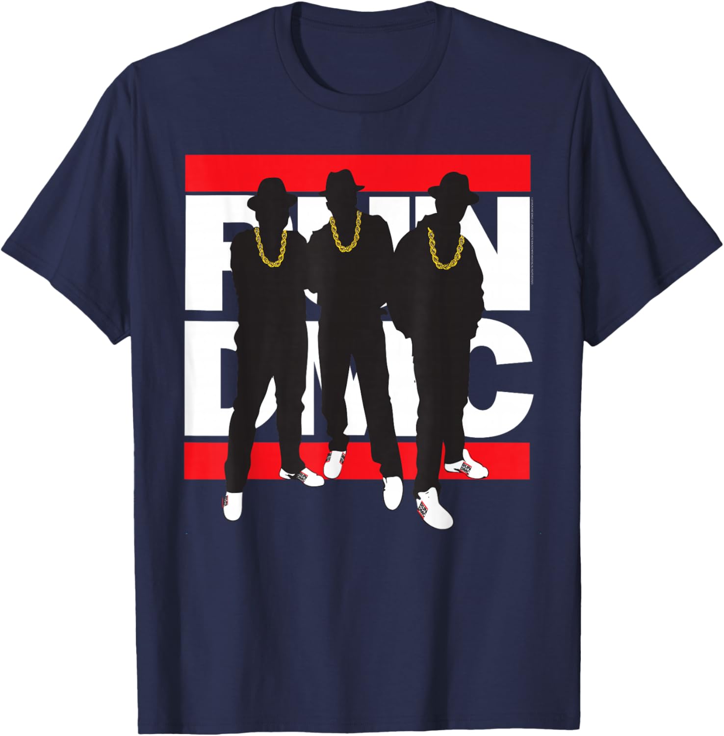 Run DMC Official Black Silhouette Band T-Shirt Size Small for Fans - 4