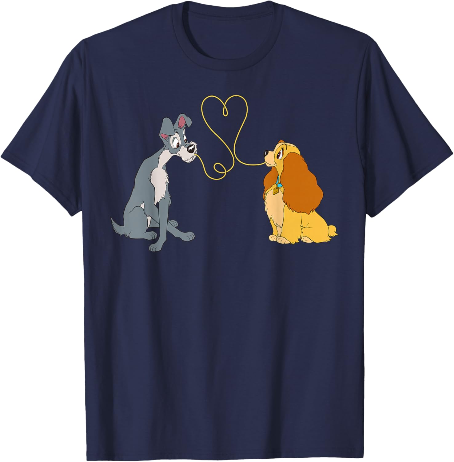 Disney Lady and The Tramp Bella Notte T-Shirt for Fans of Classic Romance - 9
