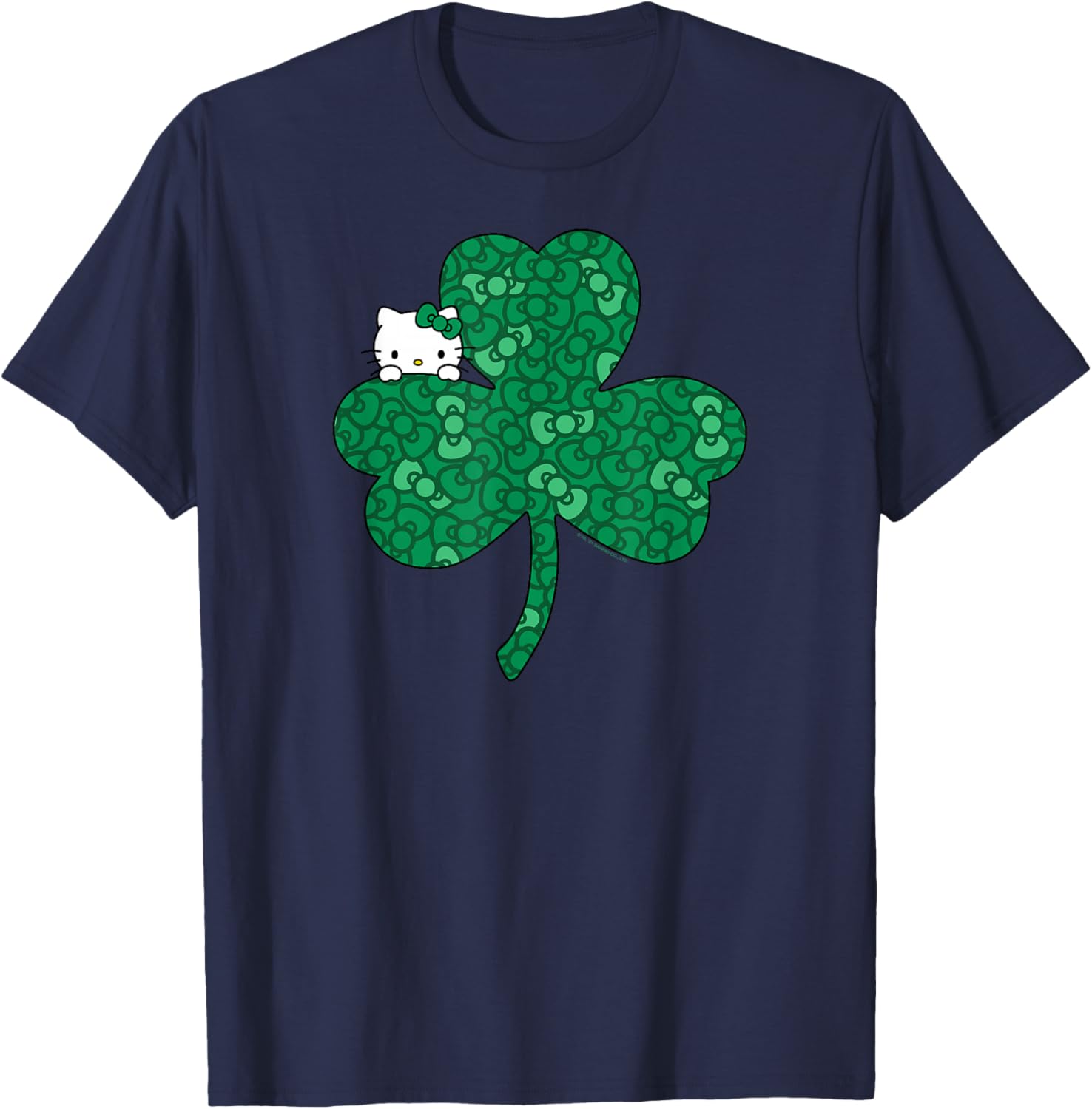 Hello Kitty Saint Patrick's Day Clover and Bows T-Shirt for Kids - 3