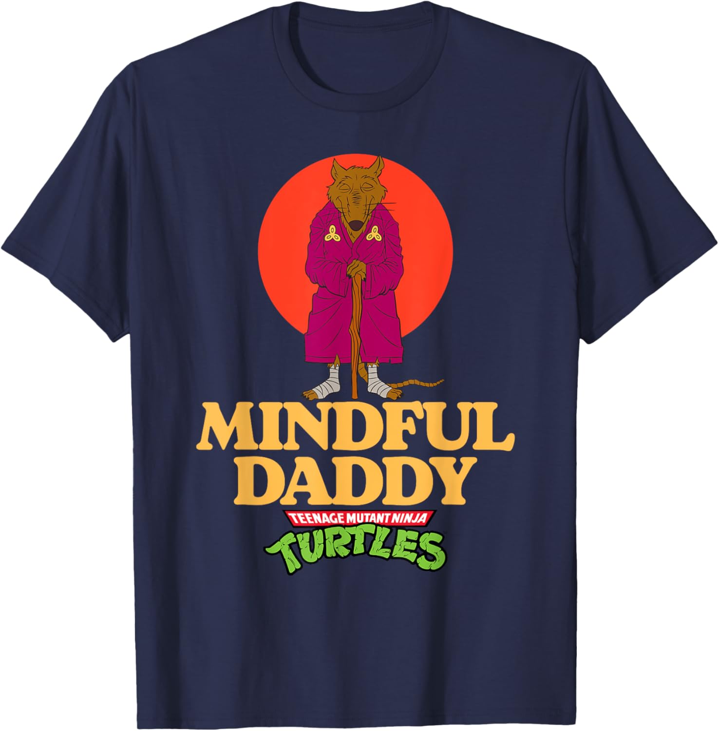 Mindful Daddy Splinter TMNT Father's Day T-Shirt for Super Dads - 25